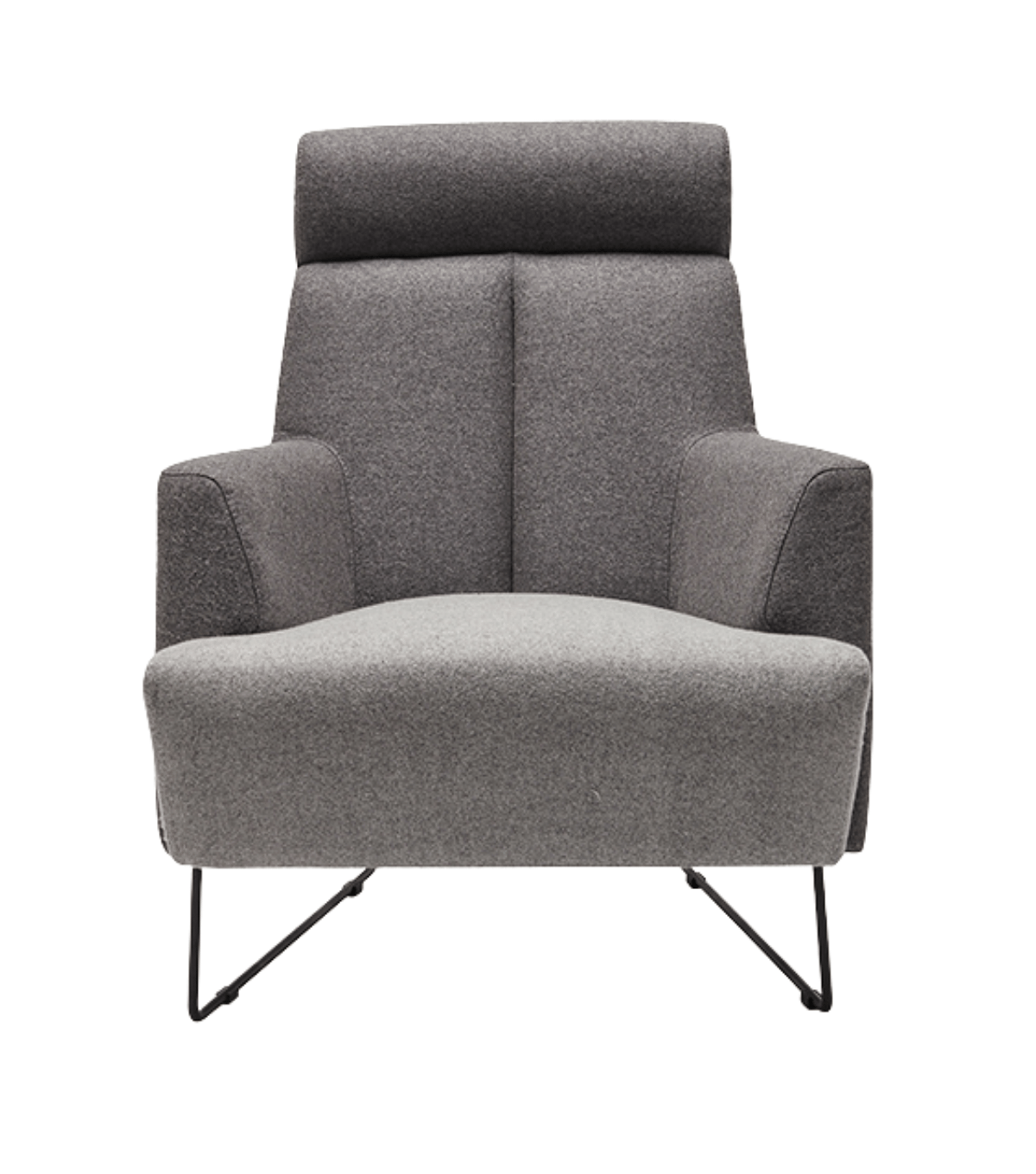 Metal leg armchair deals