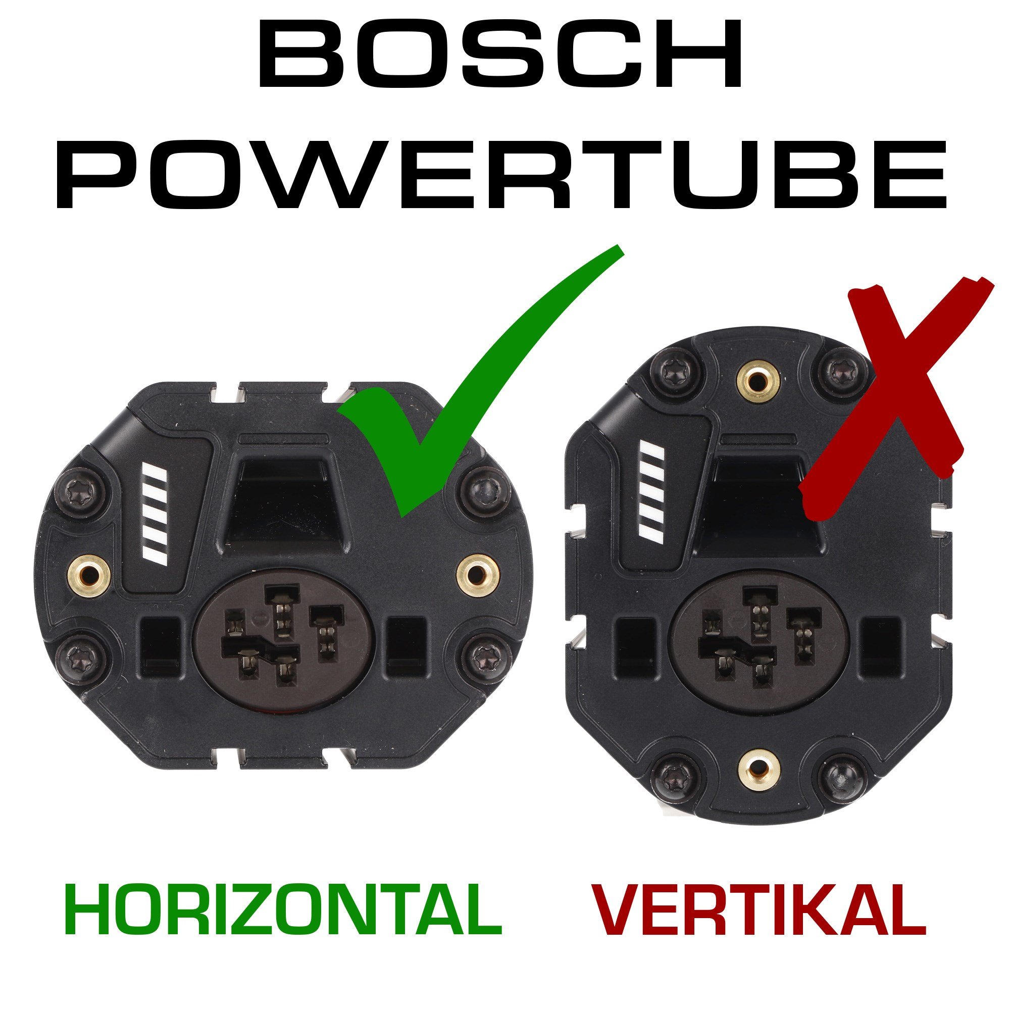 400Wh Bosch e-bisiklet pil tipi PowerTube 400 yatay pil Bosch 0275007555  BBP282