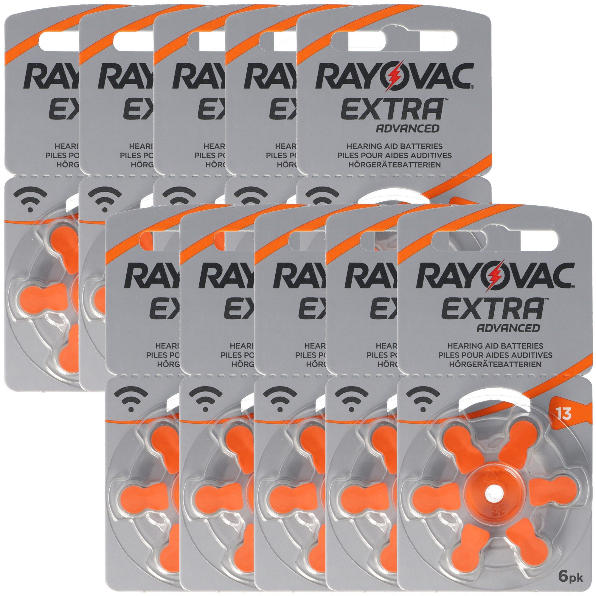 60 işitme cihazı pili Varta HA13, IEC PR48, 4606 945 406, Akustik Rayovac  işitme cihazı pilleri