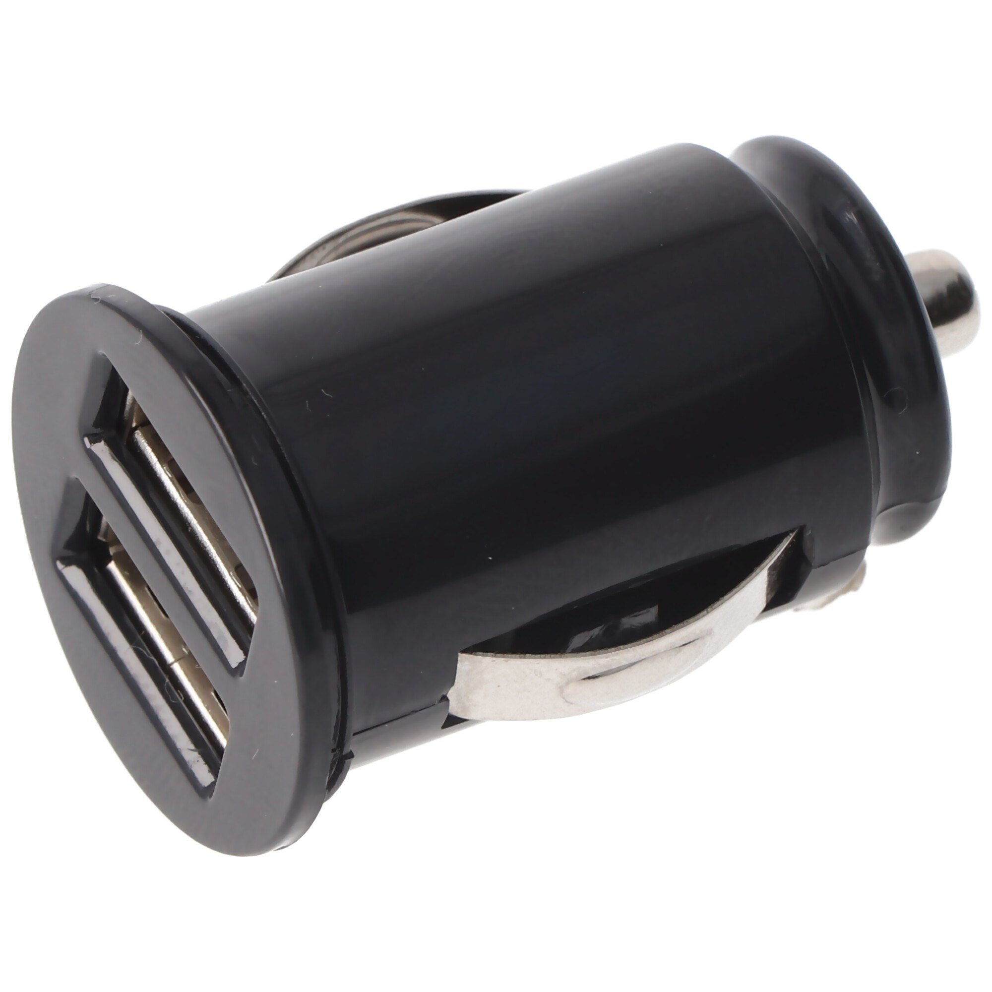 AccuCell araç şarj adaptörü USB - Çift USB - 2.1A - siyah - TINY