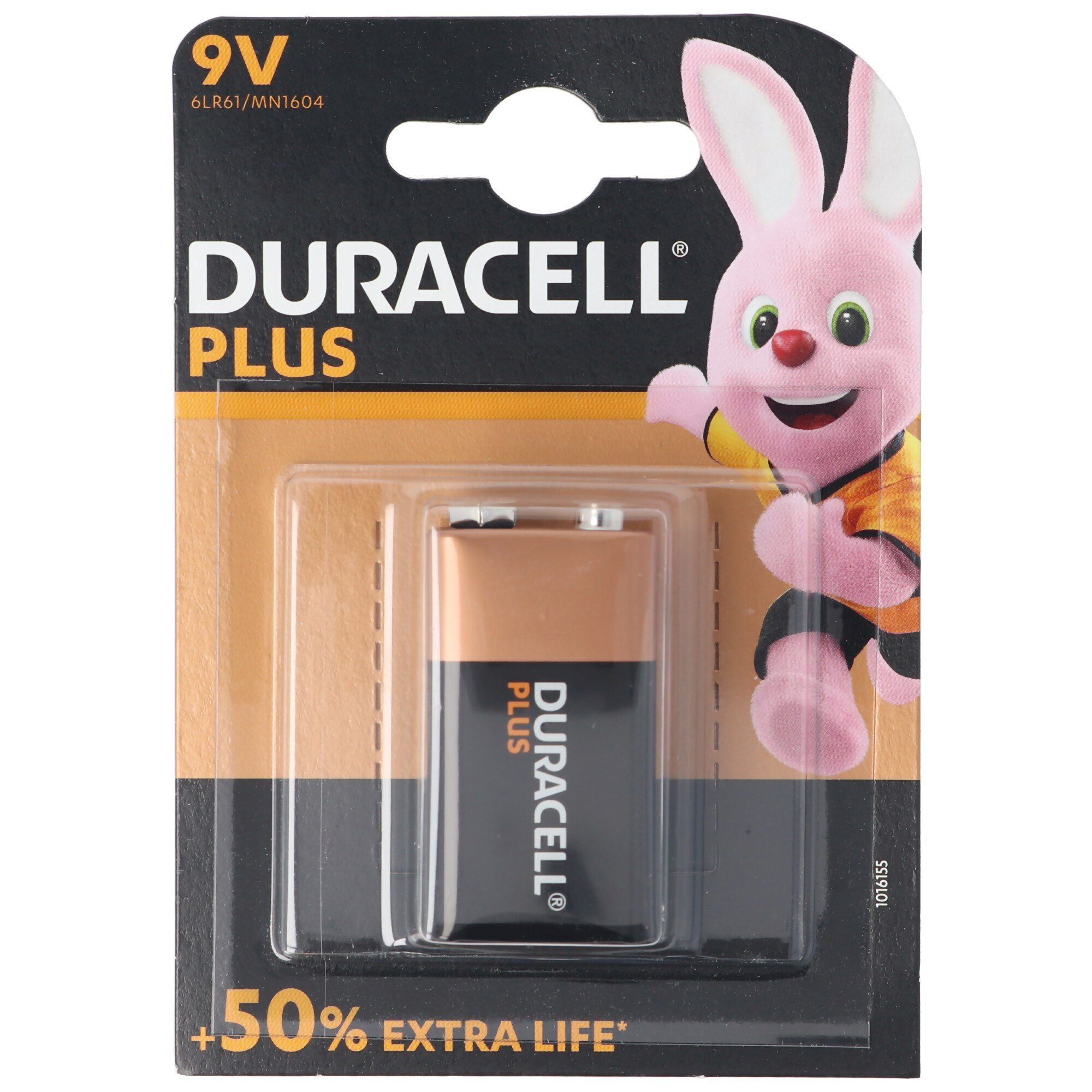 DURACELL Plus 9 volt / 6LR61 1'li 9V alkalin pil E-Bloğu