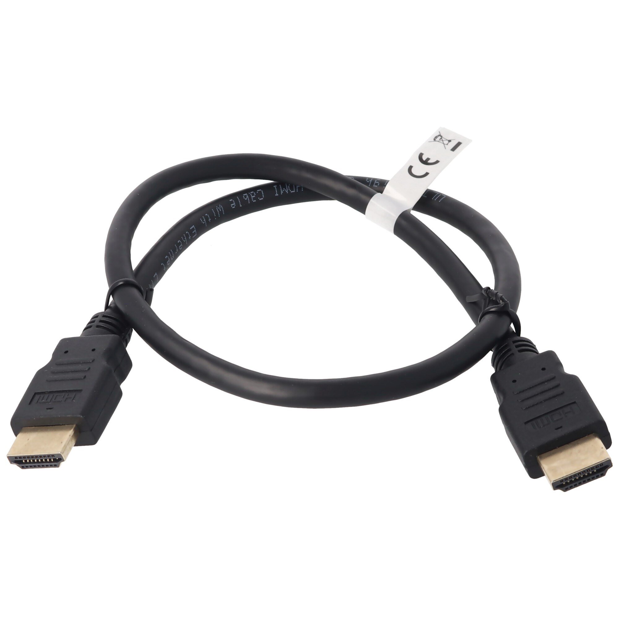 Ethernet ile ultra yüksek hızlı HDMI kablosu, kablo uzunluğu 0,5 metre