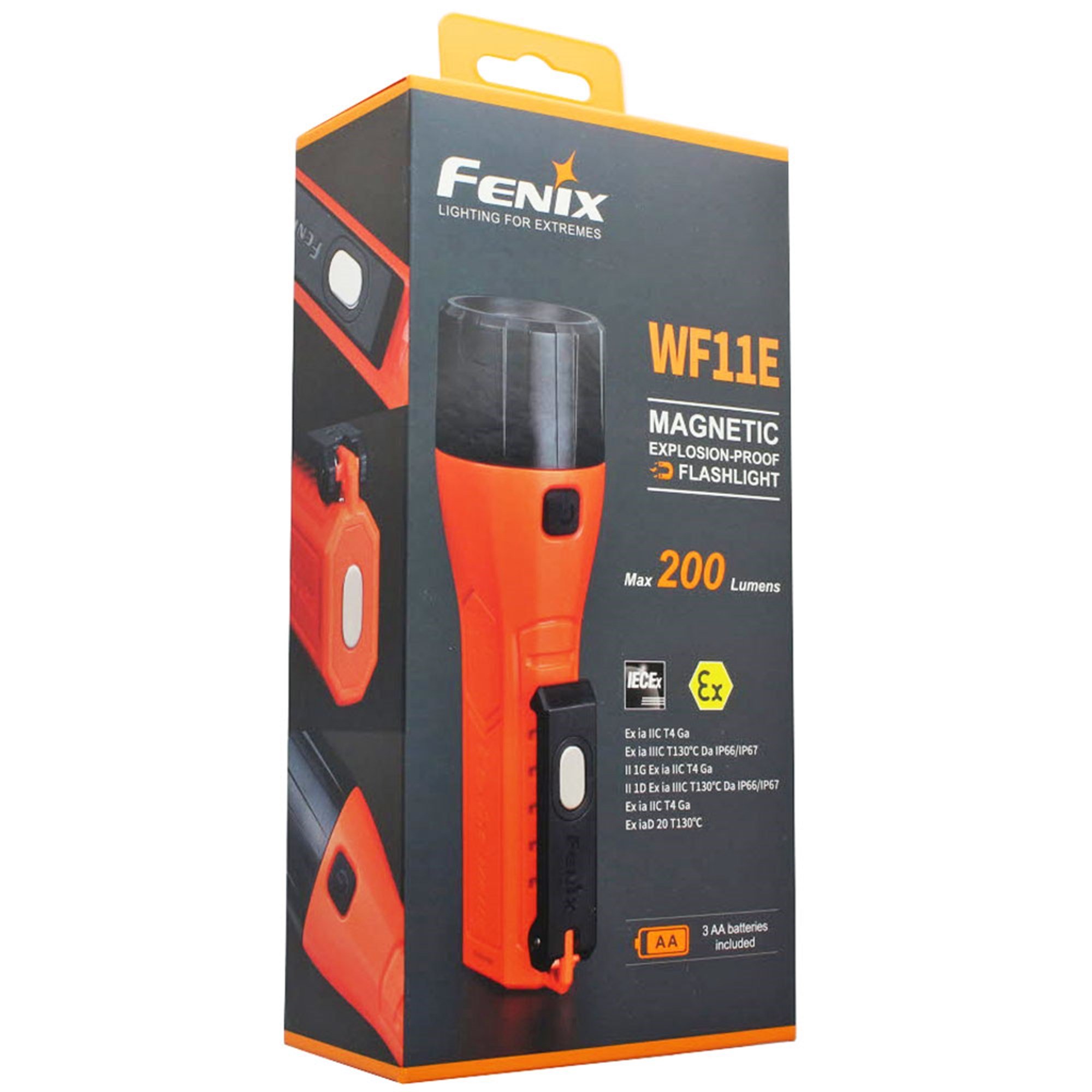 Fenix WF11E - Lampe de poche LED professionnelle ATEX 200 lumens