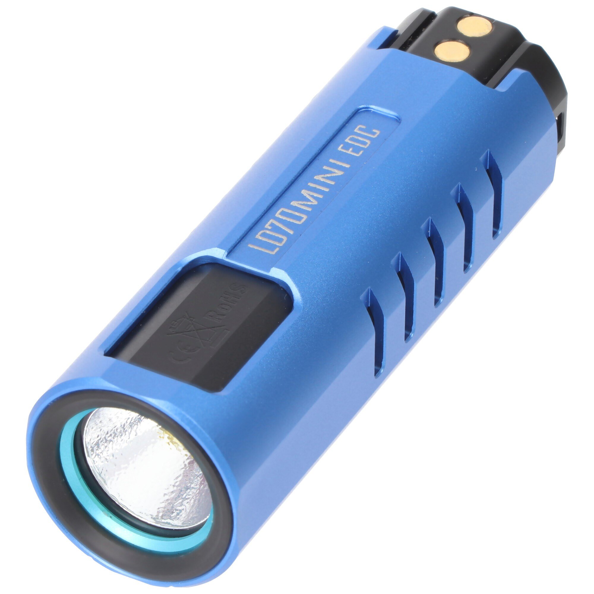 Imalent LD70 Mini EDC 4000 lümenli mavi LED el feneri, ışık aralığı  maksimum 203 metre