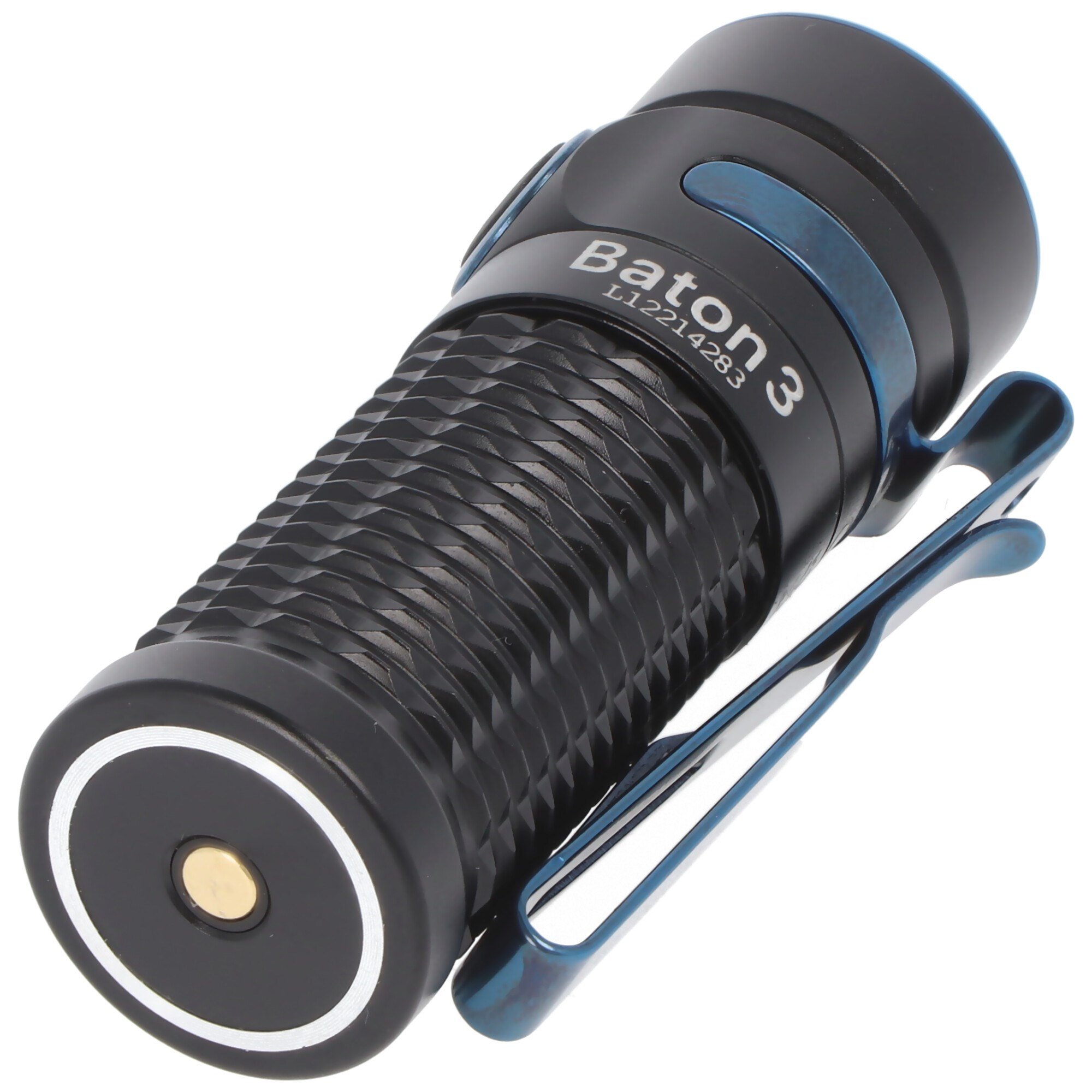 Olight Baton 3 Premium Edition, siyah şarj kılıflı Baton 3 LED el feneri,  pil dahil kablosuz