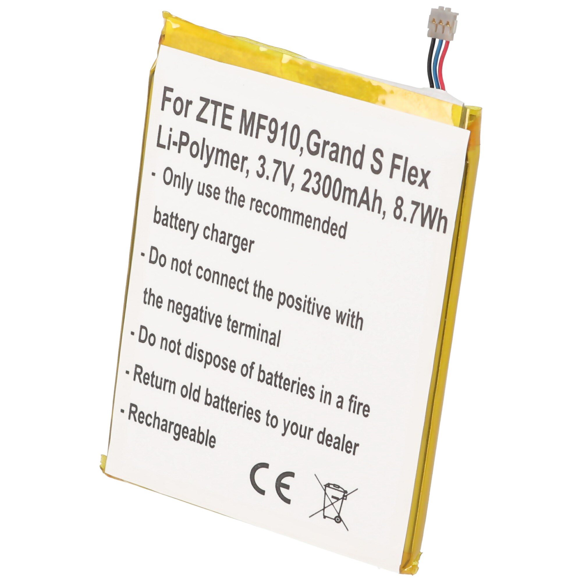 Pil ZTE MF910 pil Li3823T43P3h715345, ZTE Grand S Flex, MF910, MF910 4G LTE  için uygun