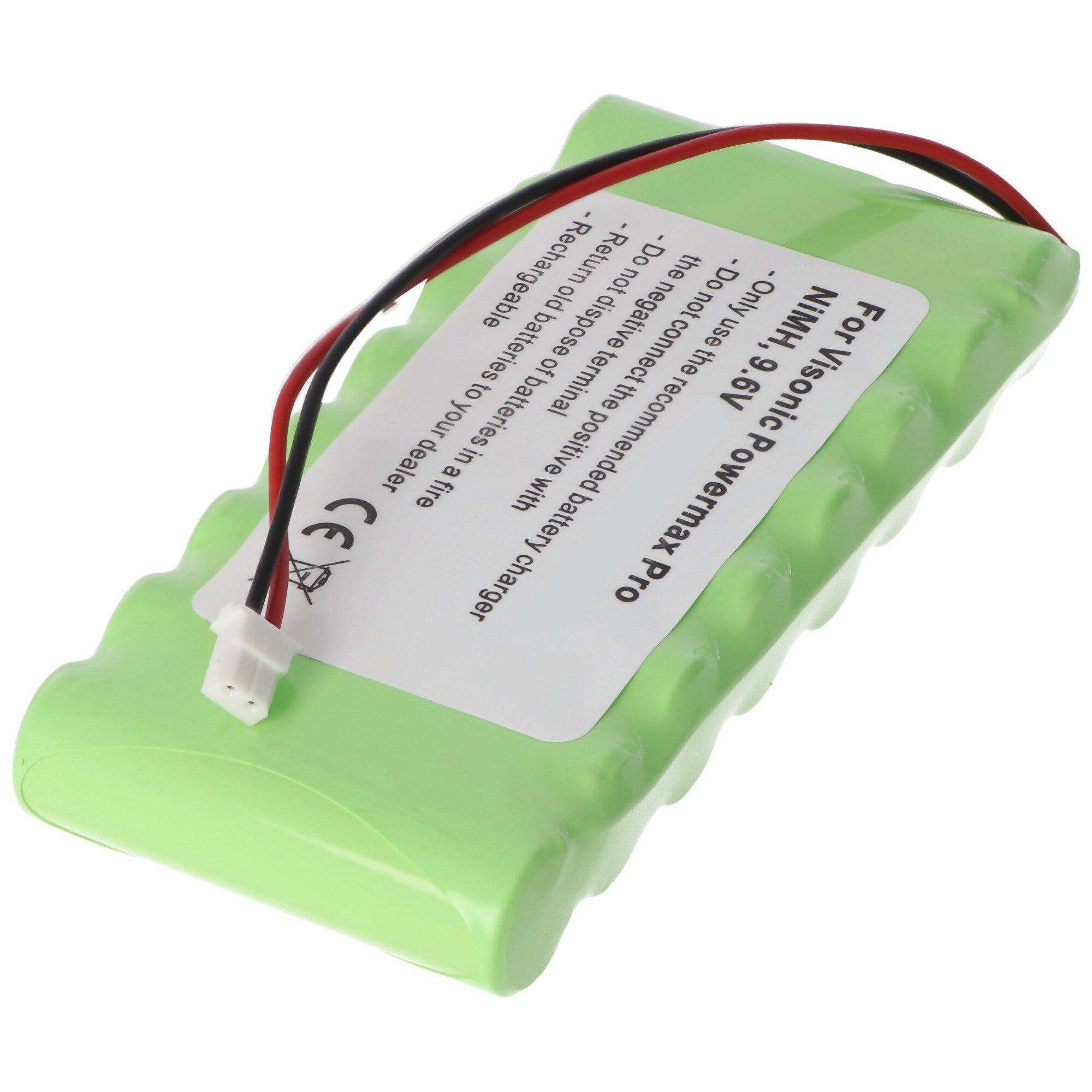 Batterie pour Visonic Powermax Pro, NiMH, 9.6V, 1800mAh, 17.3Wh