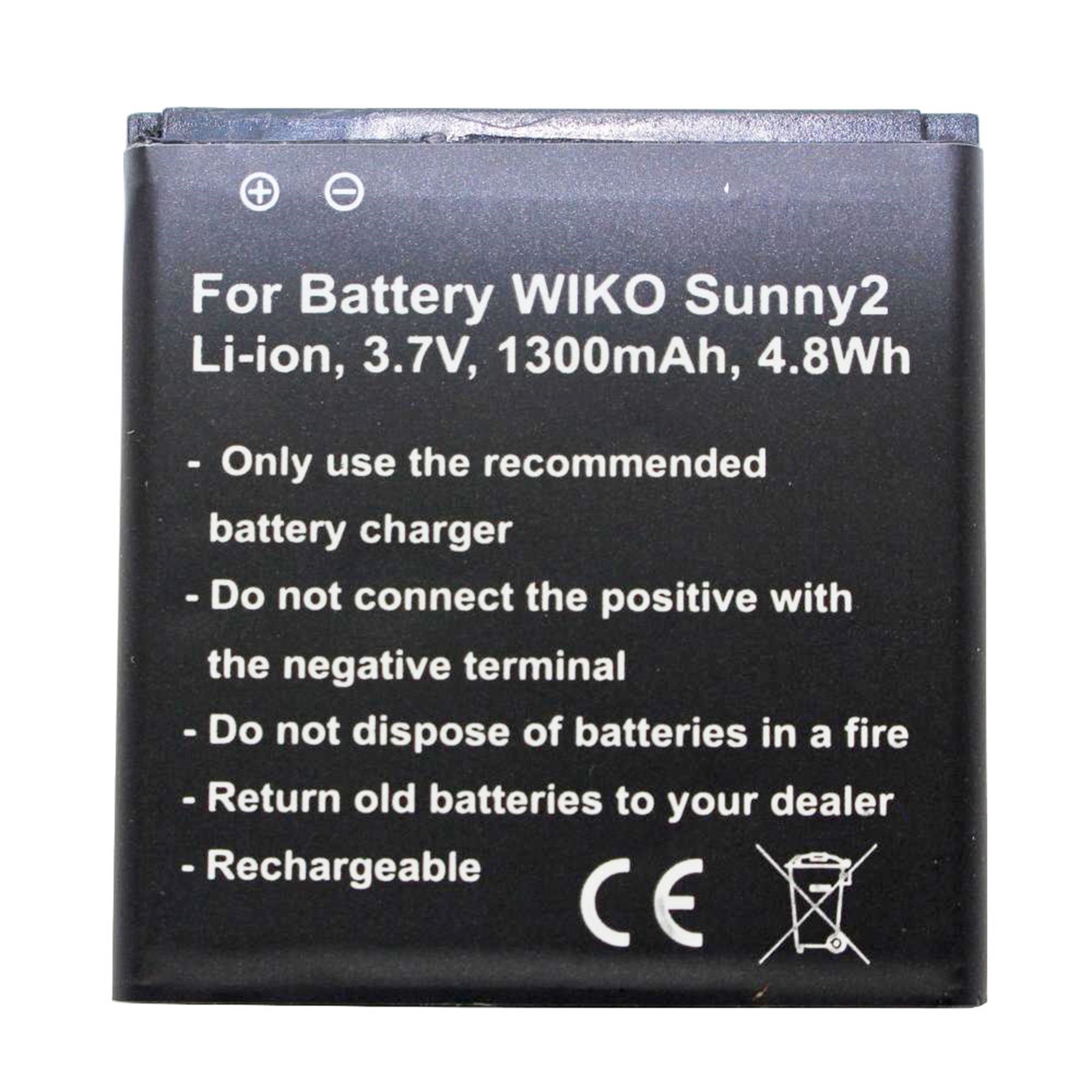 WIKO Sunny 2, Wiko 2510 3.7 volt 1300mAh lityum iyon pil için uygun pil
