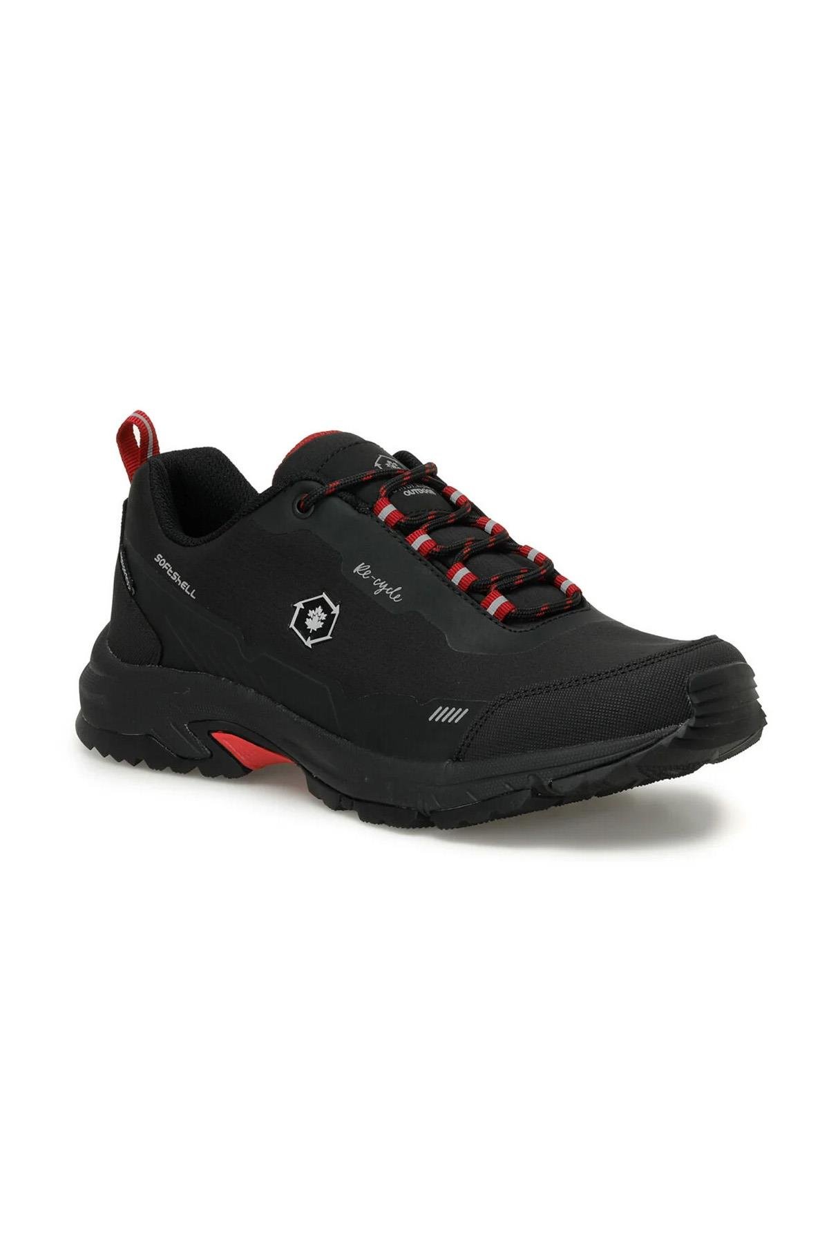 Eco Low Softshell Su Geçirmez Erkek Spor Bot Ayakkabı Siyah - Kırmızı