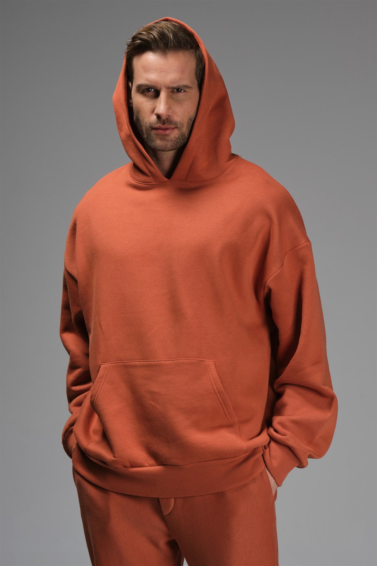 PAC OVERSIZE REDDISH MEN'S HOODIE