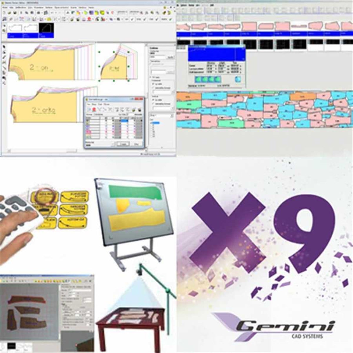 GEMINI CAD SİSTEMİ X9 FULL YAZILIM FOTO DIGITIZER KALIP TASARIM