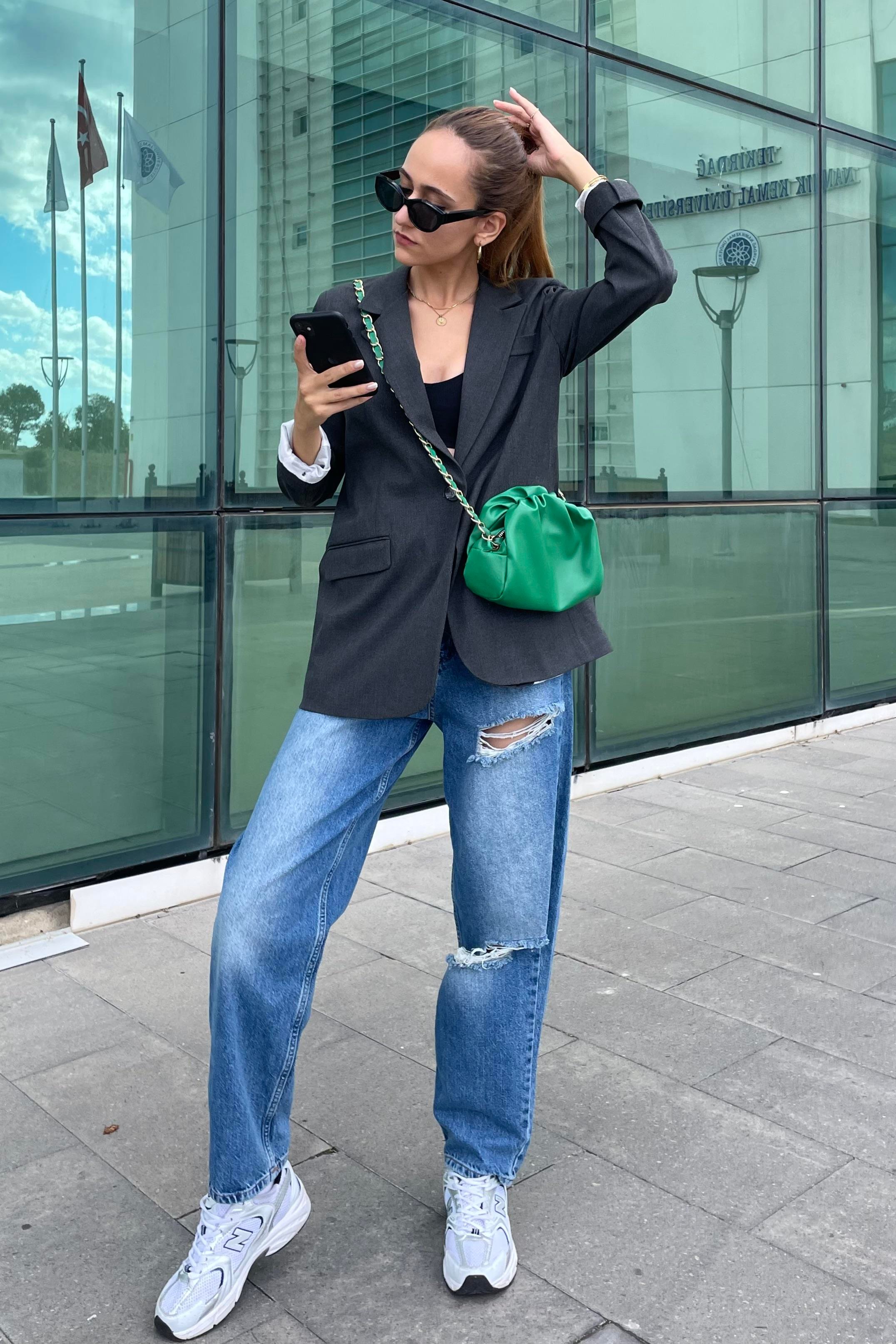 Füme Tasarım Blazer Ceket - Kadın Blazer Ceket Modelleri - Nazliye Moda |  Kadın Giyim Modası
