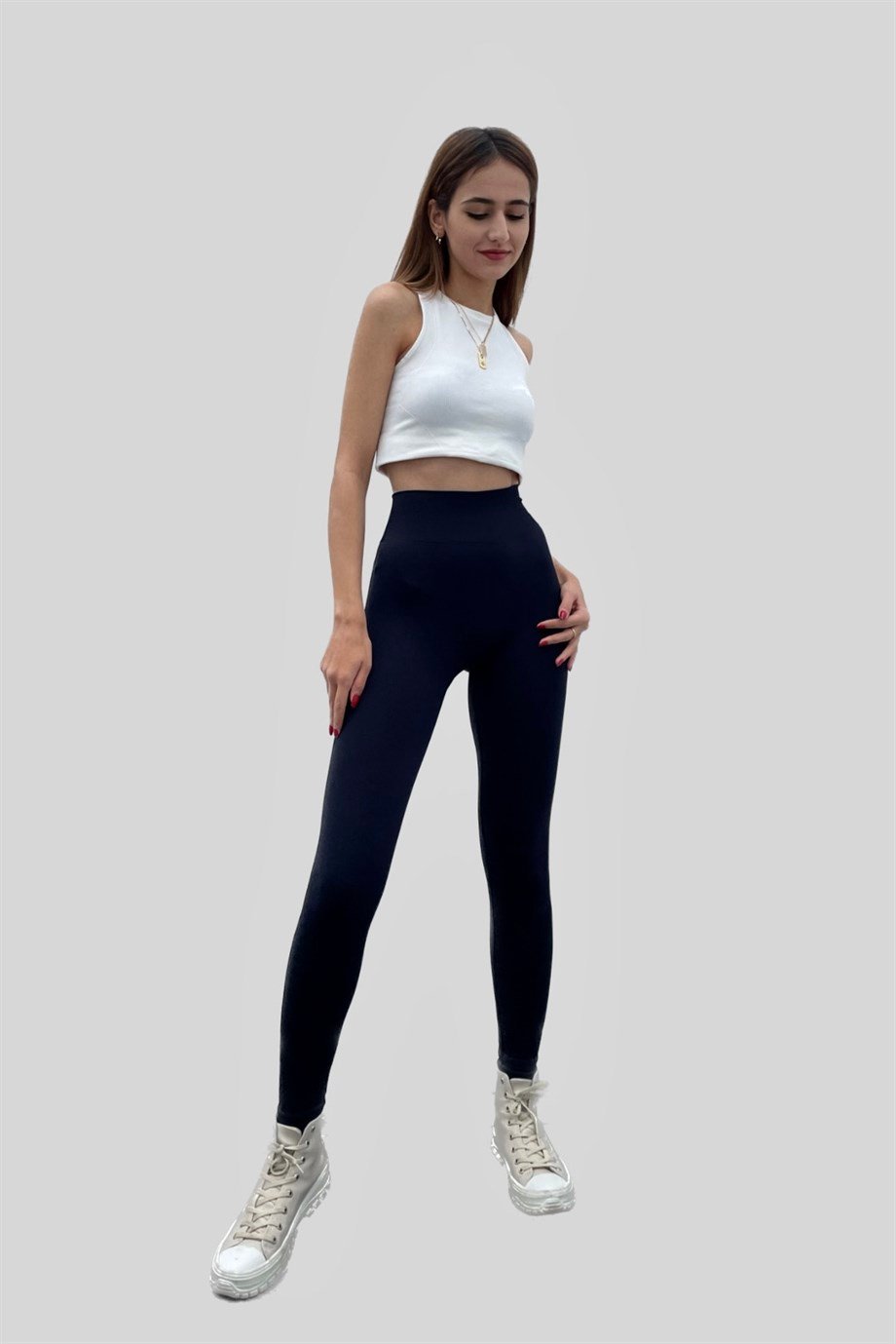 Indigo Blue Sporter Leggings - Leggings - Nazliye Moda