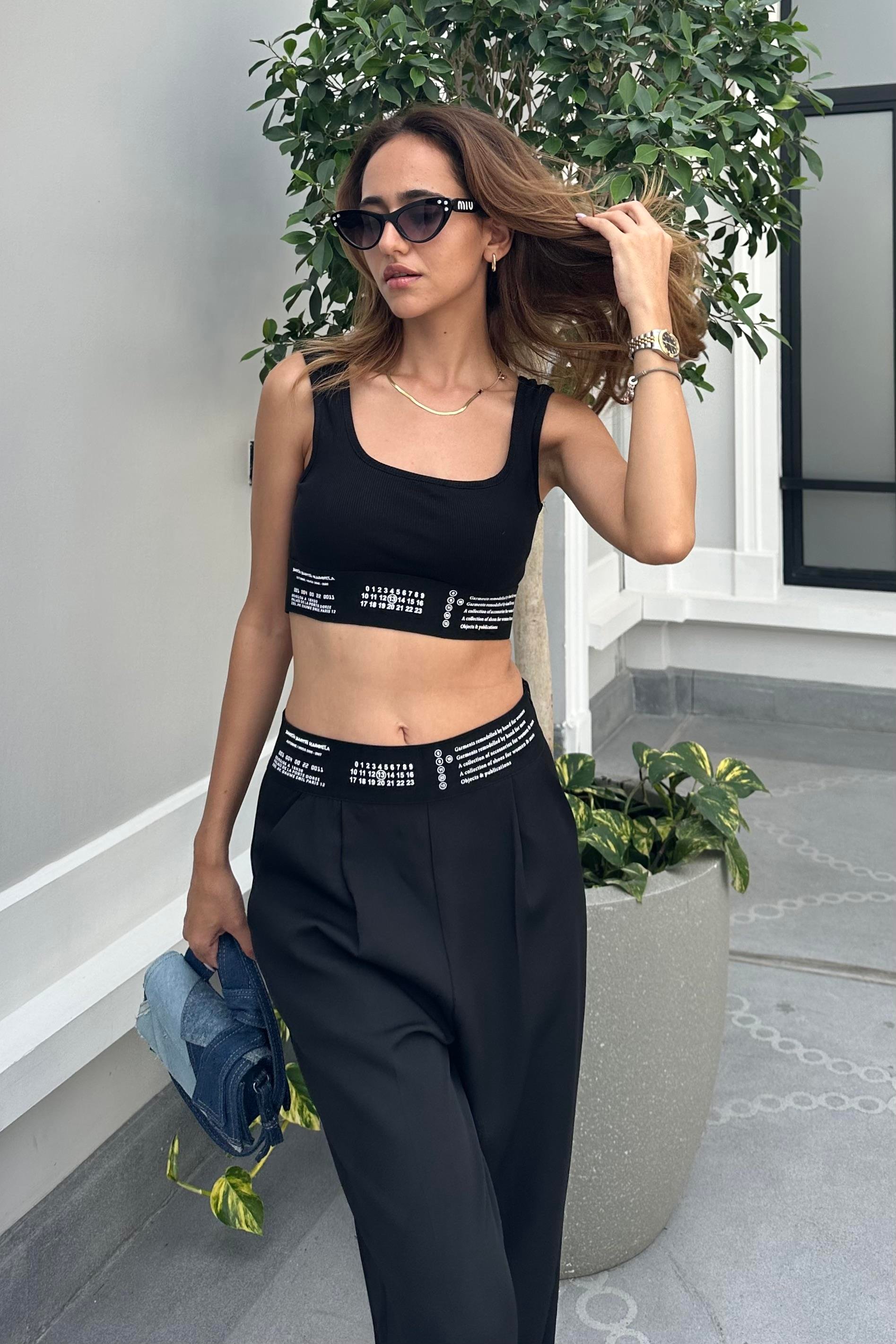 Siyah Beli Lastikli Crop Body - Kadın Body & Crop Modelleri - Nazliye Moda  | Kadın Giyim Modası