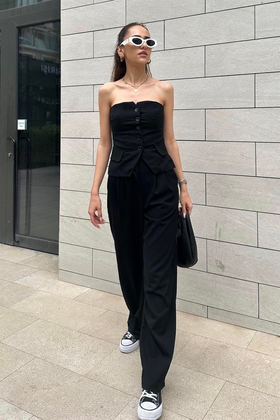 Siyah Pantolon Yelek Takım - Kadın Takım Modelleri - Nazliye Moda | Kadın  Giyim Modası