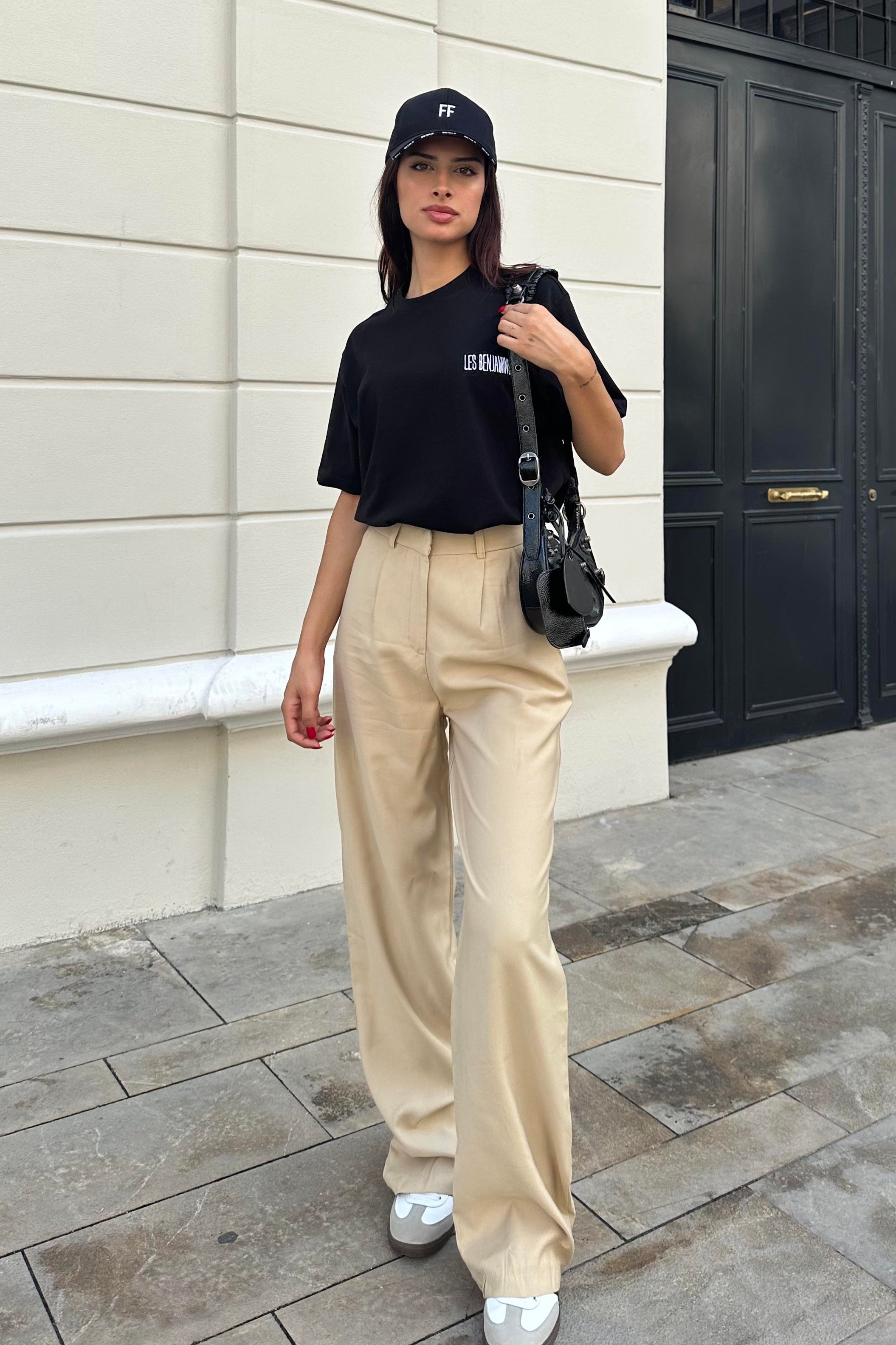 Taba Pileli Palazzo Kumaş Pantolon - Kadın Pantolon Modelleri - Nazliye  Moda | Kadın Giyim Modası