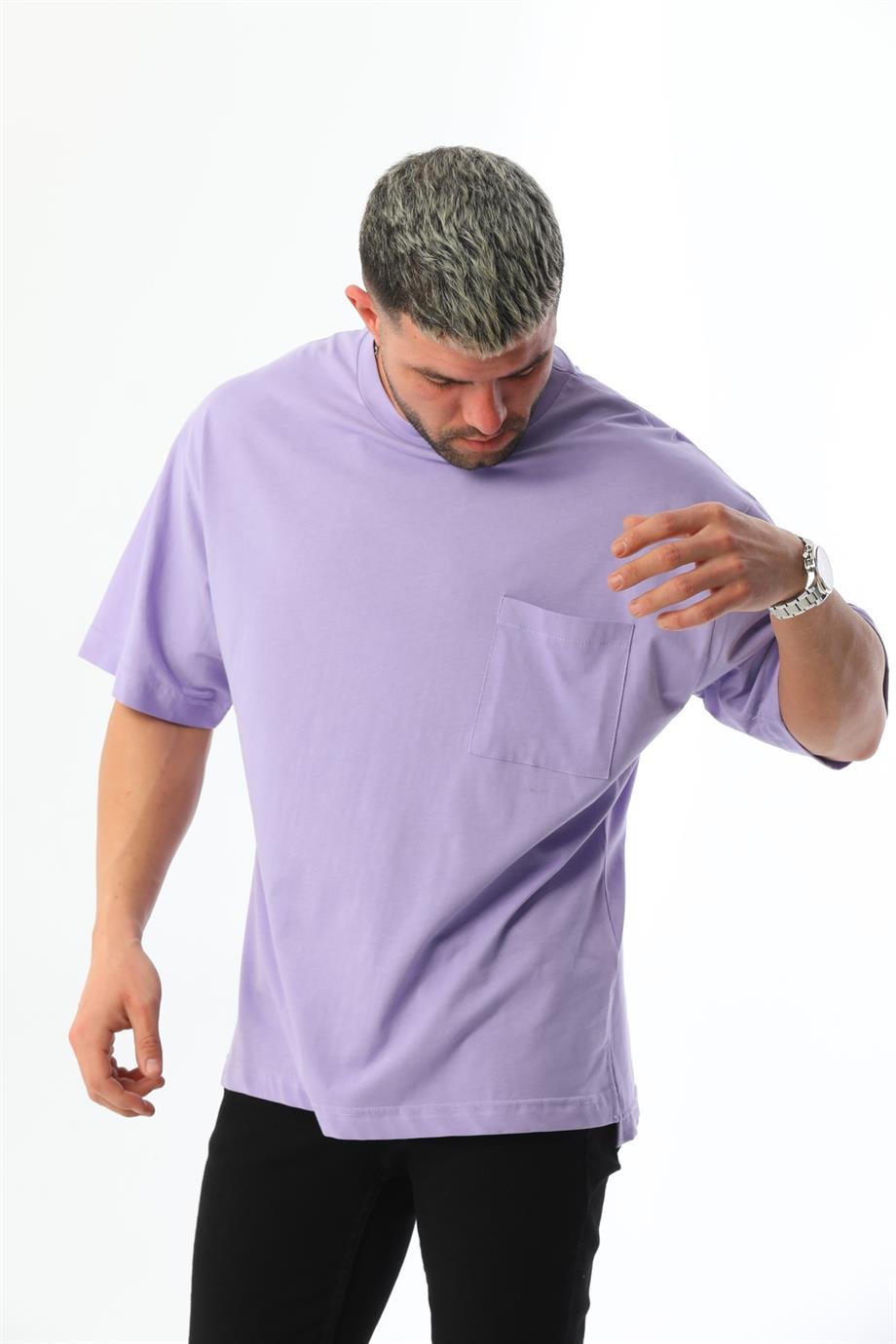 Lila oversized shirt sale