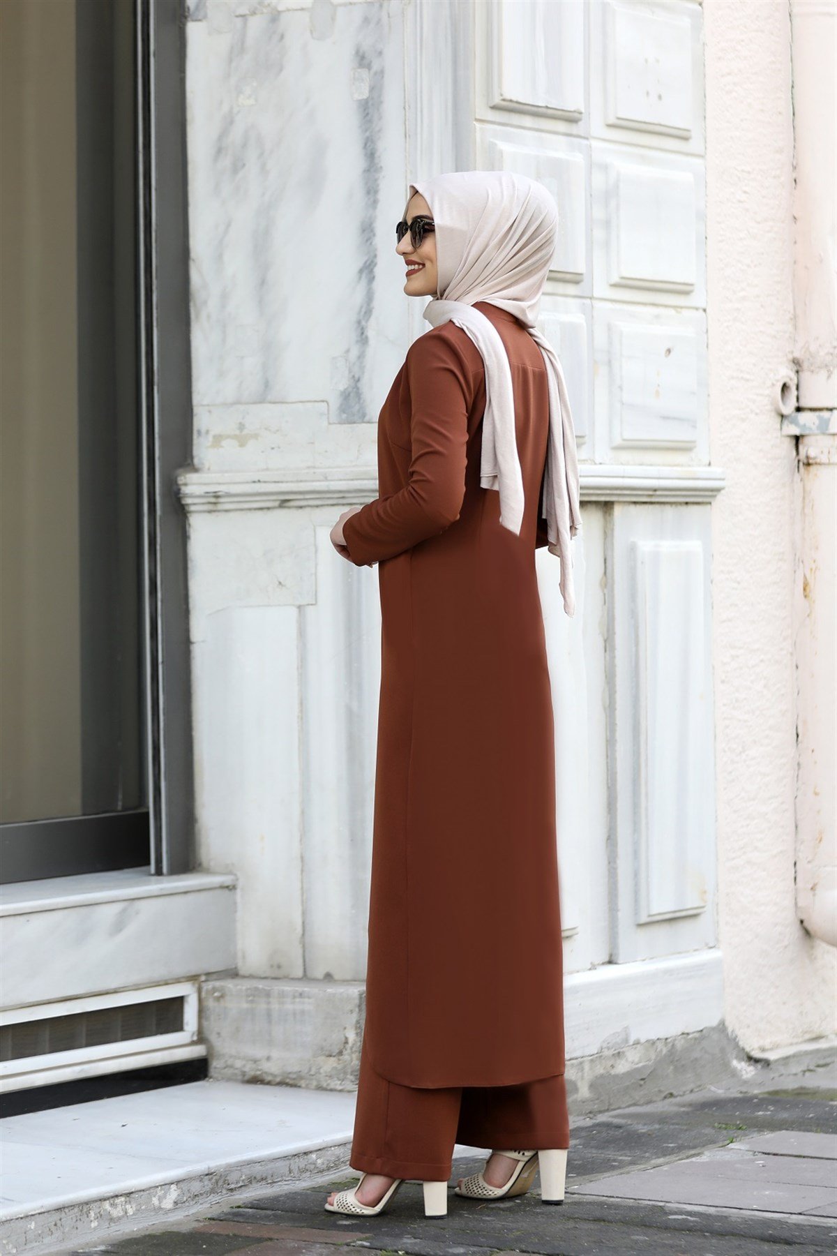 Ecrin Hijab Overalls Brown