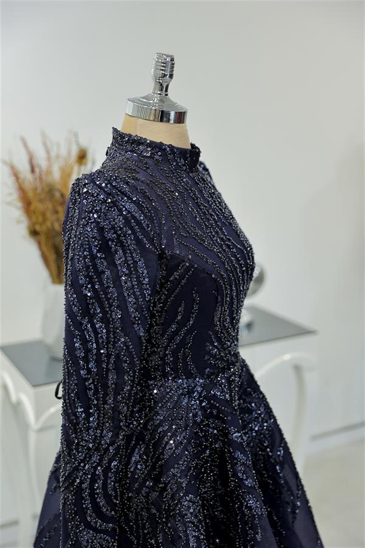 Venus navy blue dress sales