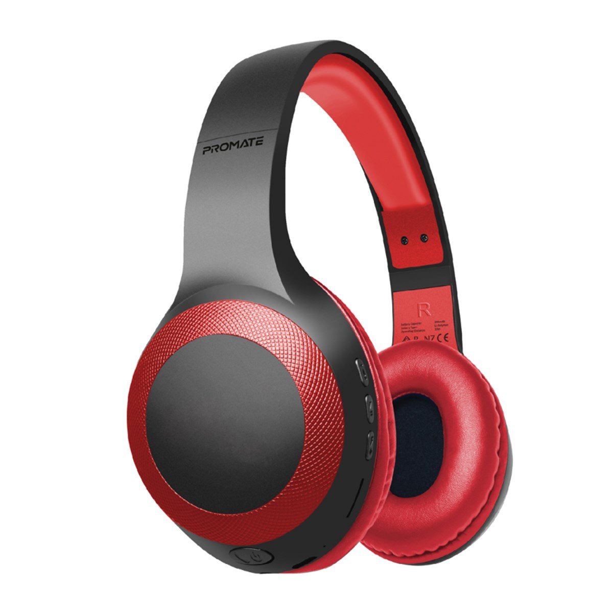 Promate Laboca Kırmızı Kulak Üstü Bluetooth Kulaklık