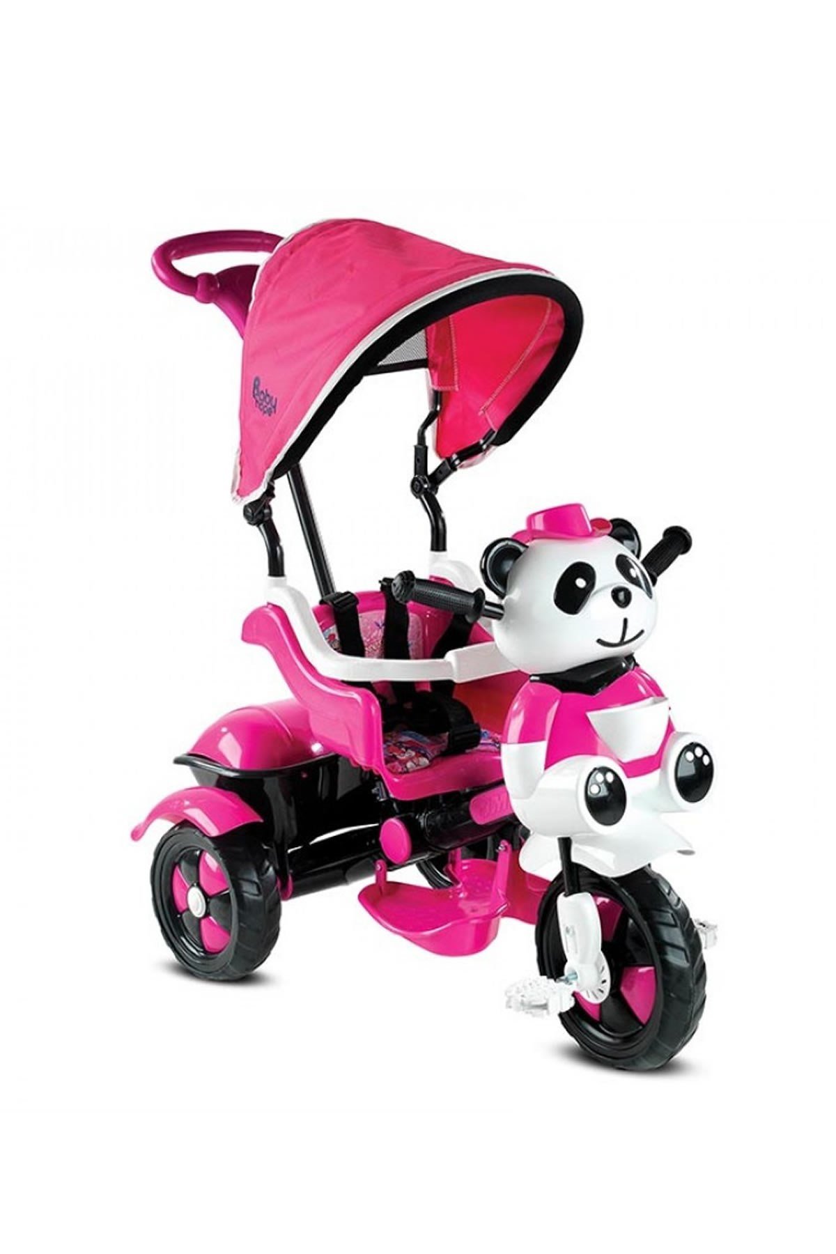 Babyhope Little Panda İtmeli Bisiklet (Pembe II Mutlu Çocuklar Bizi İyi  Tanır