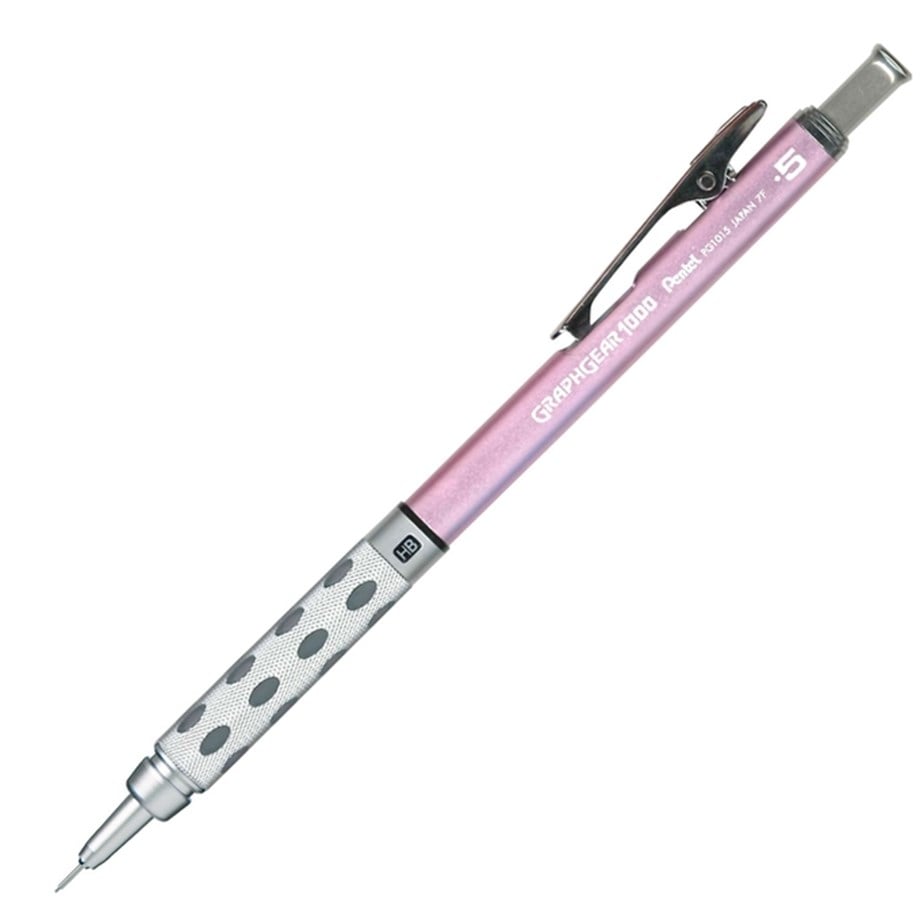 Pentel GraphGear 1000 Mechanical Drafting Pencil 0.5 mm Pink