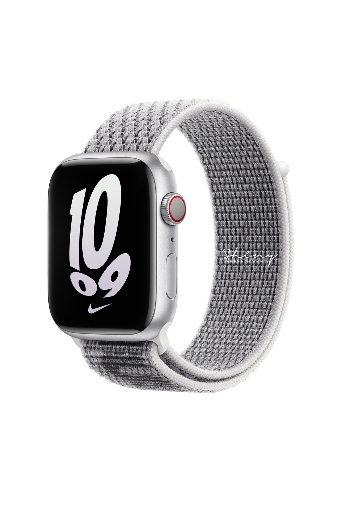 Apple Watch Uyumlu Just Do It Spor Loop Kordon Beyaz