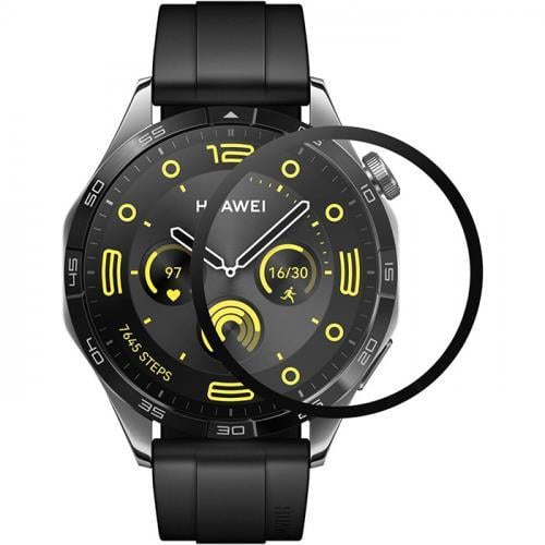 Polham Huawei Watch GT 4 46mm Ful Kaplama Ultra Dayanıklı Akıllı Saat  Koruyucu, Parmak İzi Bırakmaz