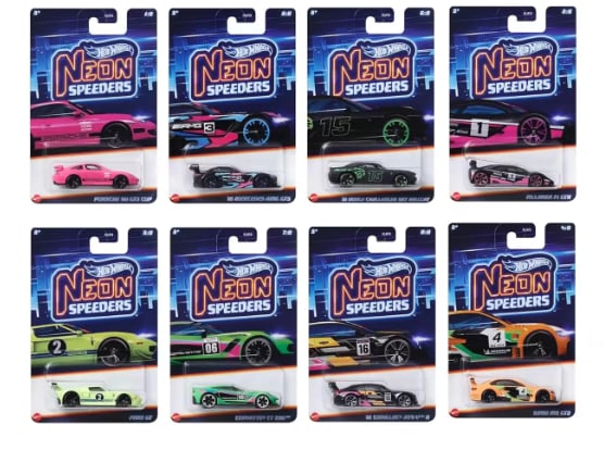 Hot Wheels Neon Speeders Sekizli Araba Seti Mix 2 HLH72