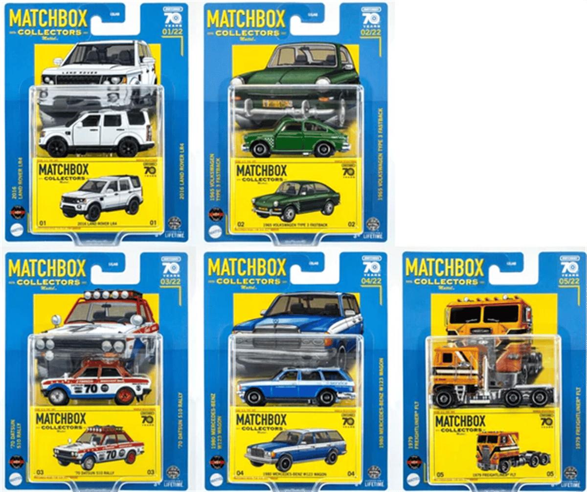 Matchbox Collectors 70. Yıl Serisi GBJ48 Beşli Set