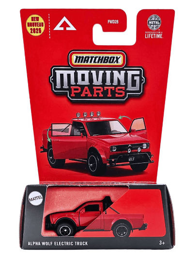 Matchbox Moving Parts Alpha Wolf Electric Truck FWD28-JBW64
