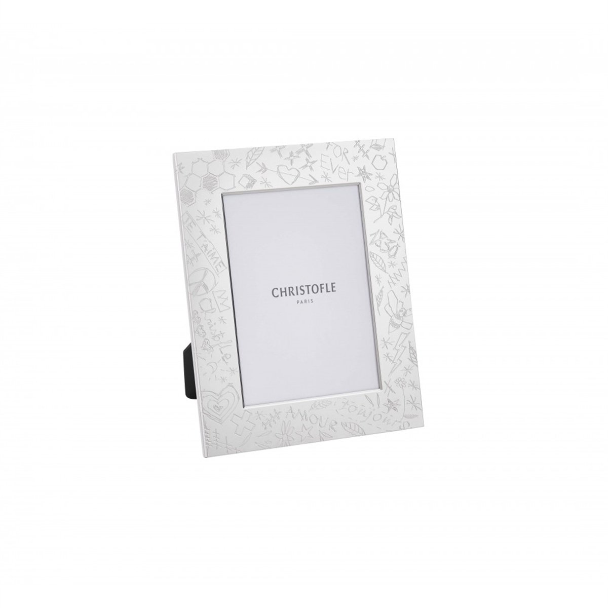 Christofle Graffiti Picture Frame, 4 x 6 Silver