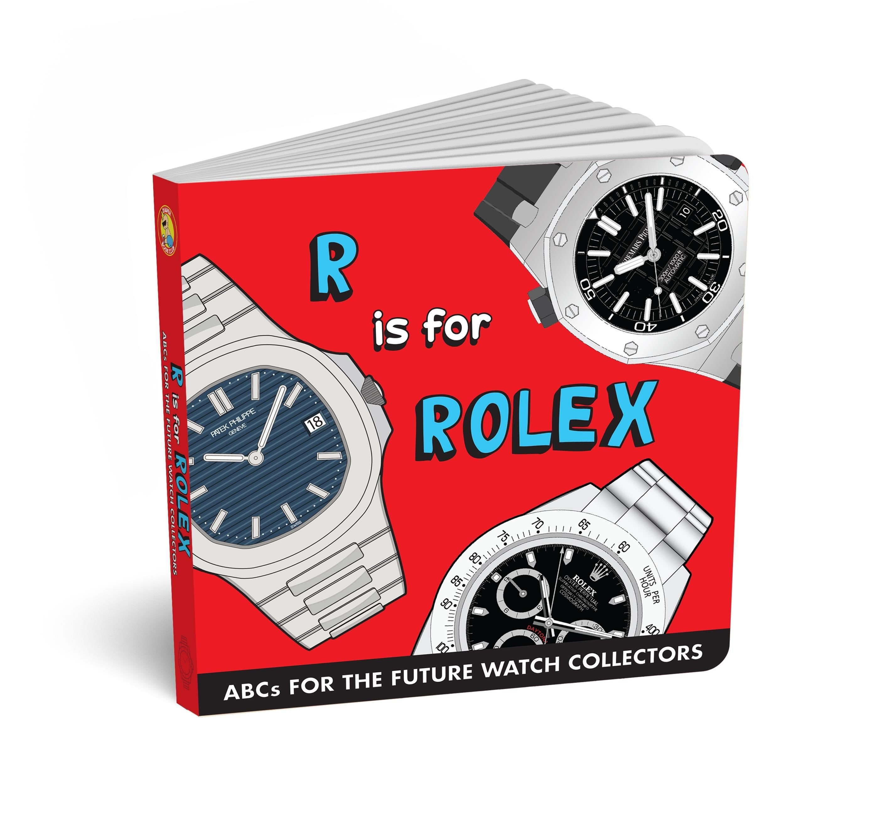 Diaper Book Club-R is for Rolex-ABCs for the Future Watch Collectors