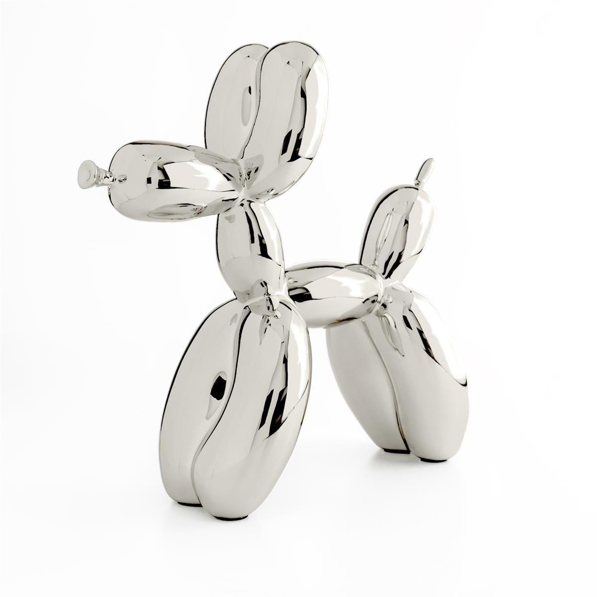 Jeff Koons-Balloon Dog L Silver (After)