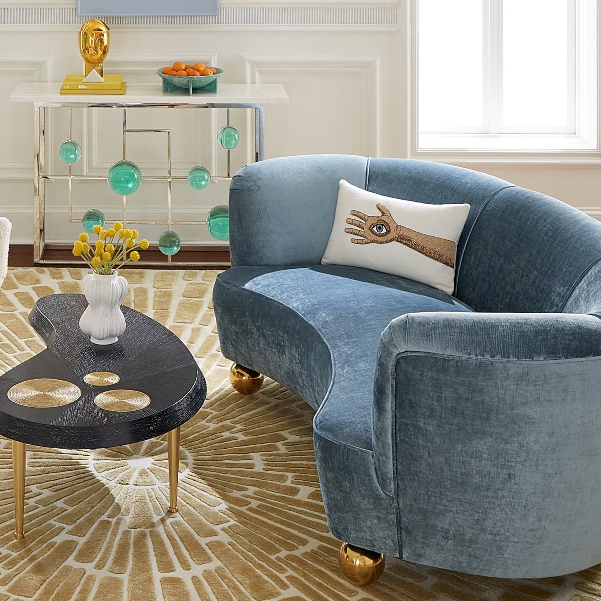 Jonathan Adler Palmistry Beaded Pillow