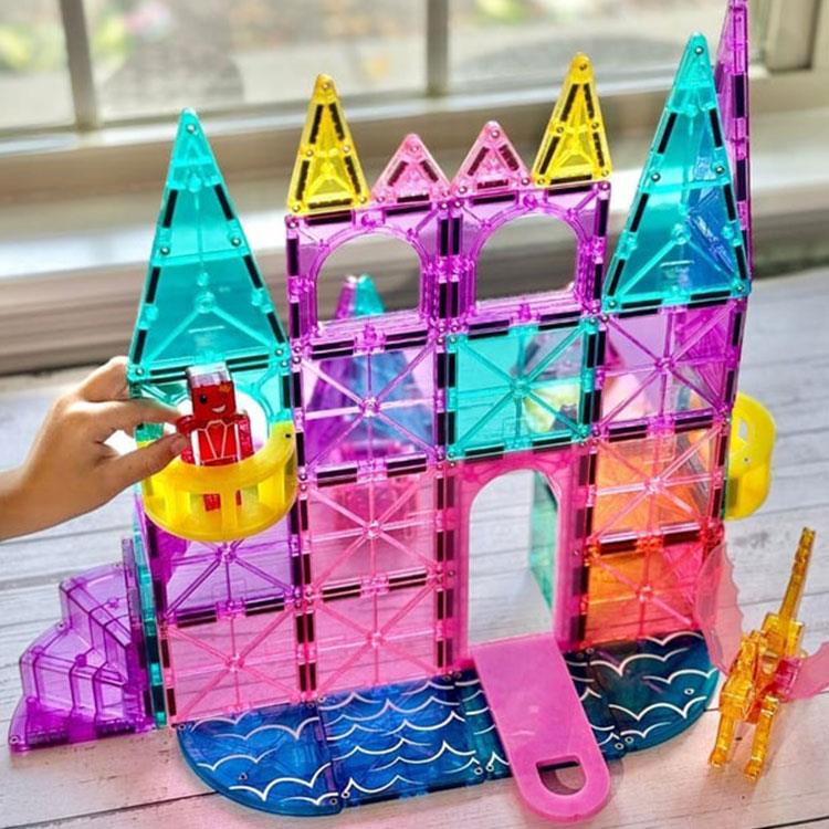 Magna-Tiles Castle DLX + microMAGS Prenses Şatosu 48 Parça | BT Shop