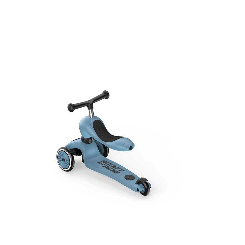 Scoot and Ride Highwaykick 1 Oturaklı Çocuk Scooter Petrol Mavisi