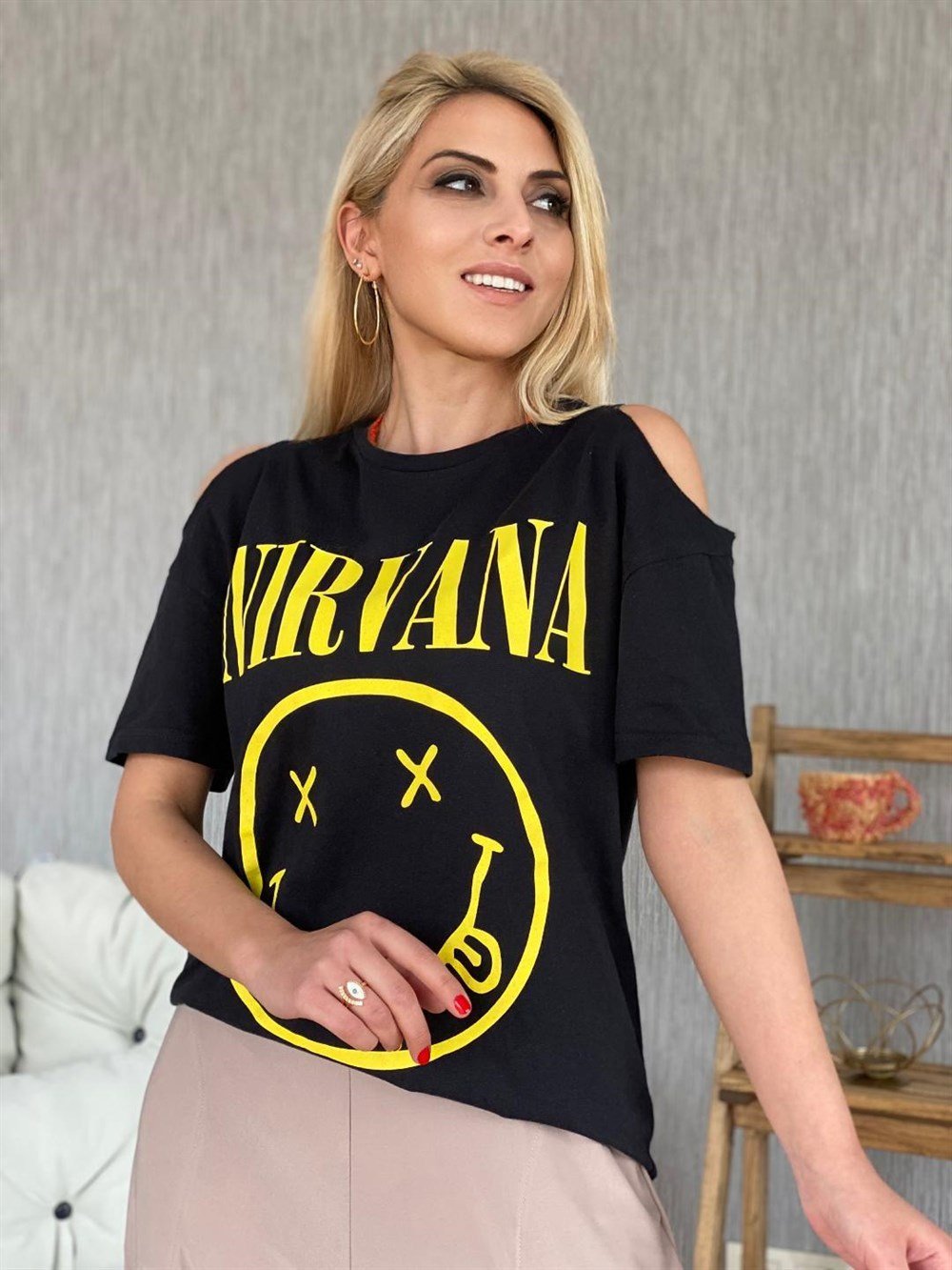 Nirvana t shirt hotsell