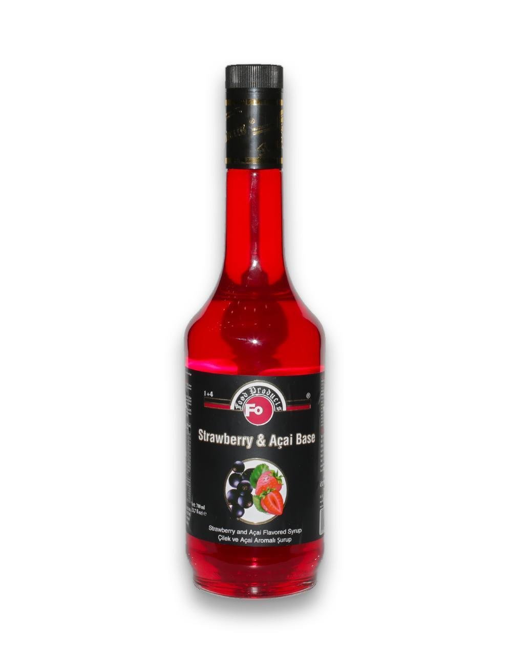 Fo Çilek ve Açai Aromalı Kokteyl Şurup- Strawberry & Açai Baz 700