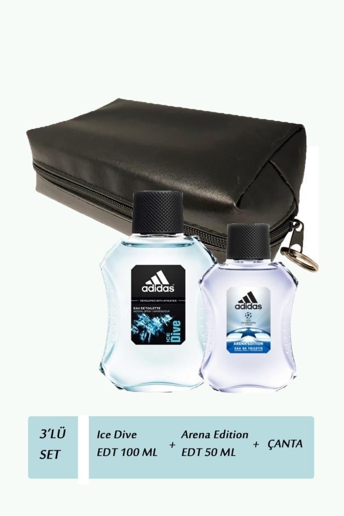 Adidas Ice Dive EDT 100 ml Erkek Parfüm Seti