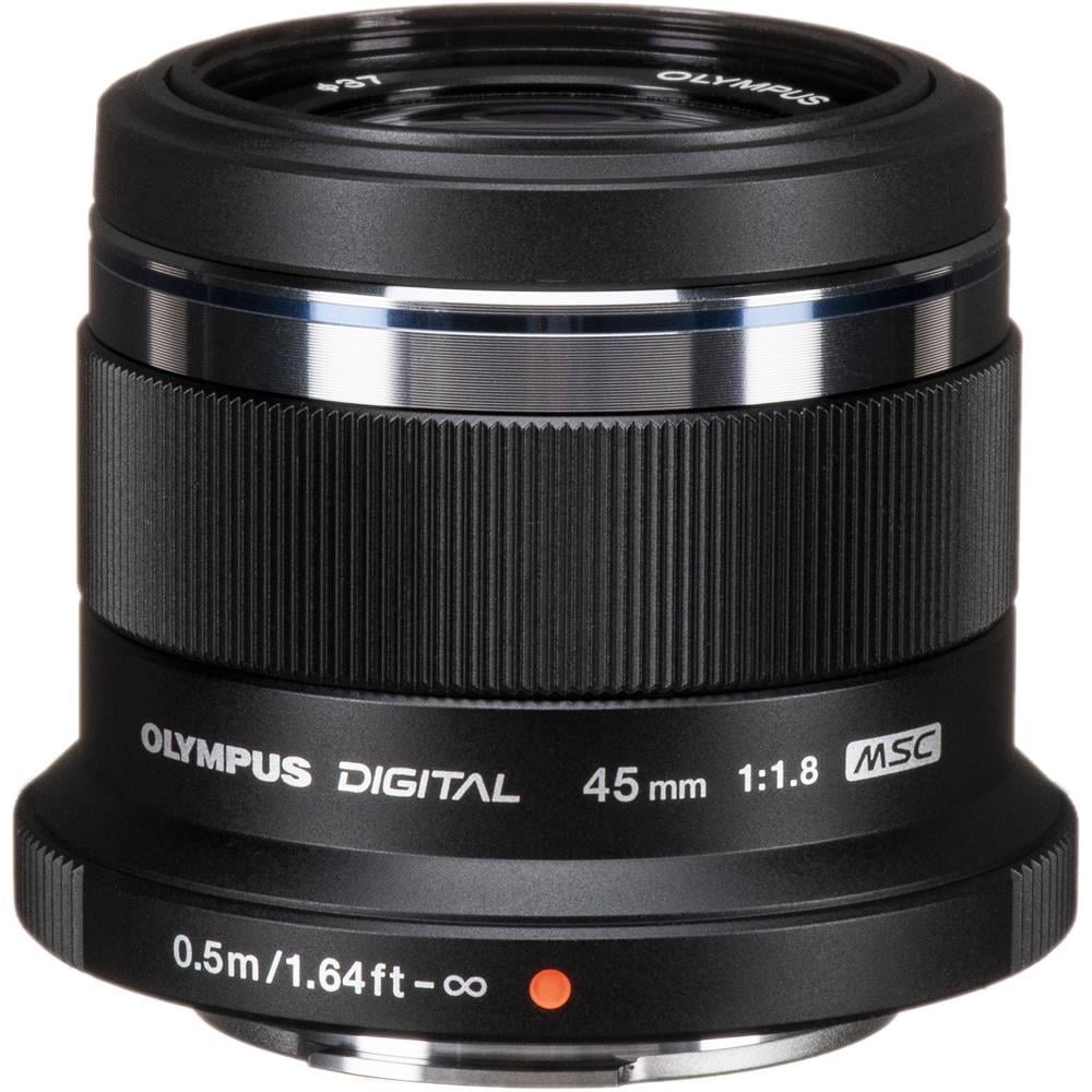 Olympus M.Zuiko Digital 45mm f/1.8 Lens -siyah