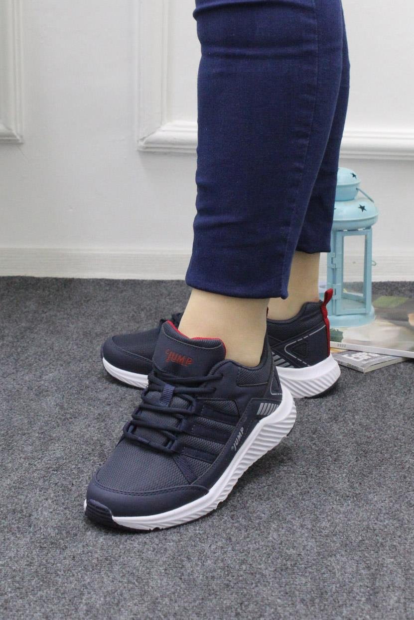 Unisex Lacivert Bağcıklı Spor Ayakkabı 24865