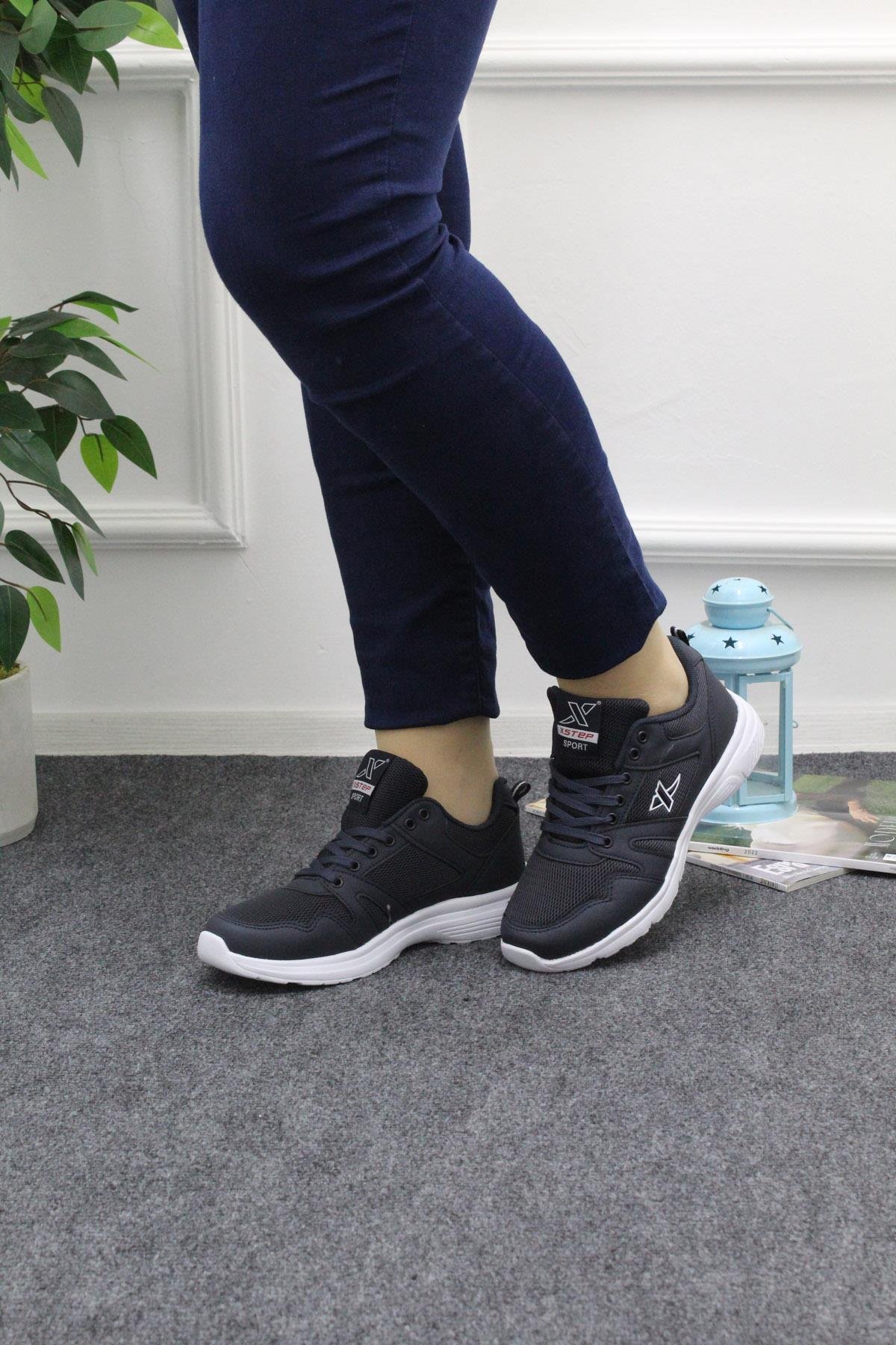 Unisex Bagcıklı Ortapedik Lacivert Spor Ayakkabı knt-001