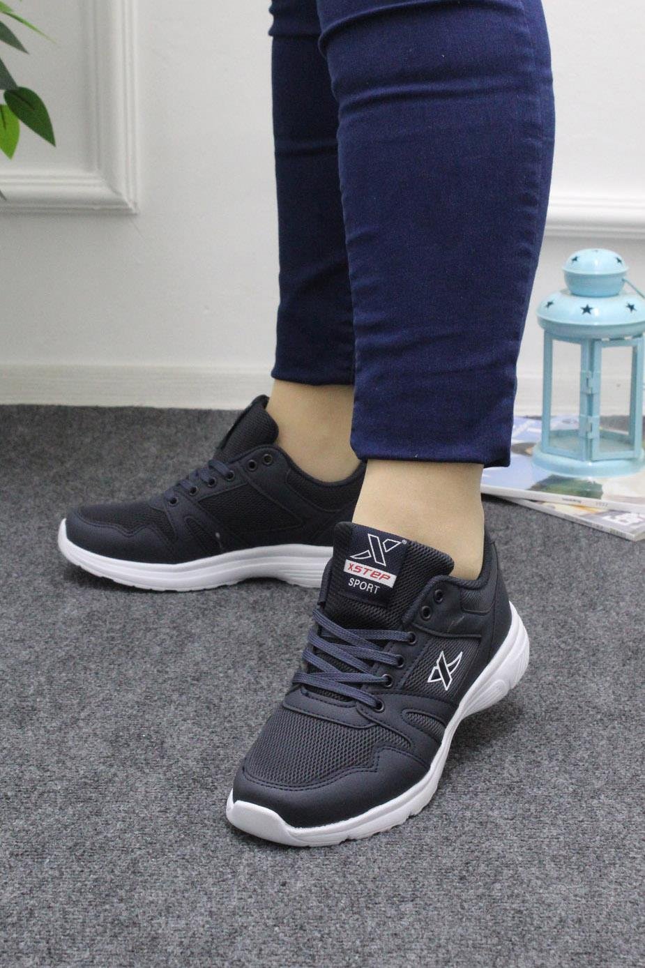 Unisex Bagcıklı Ortapedik Lacivert Spor Ayakkabı knt-001
