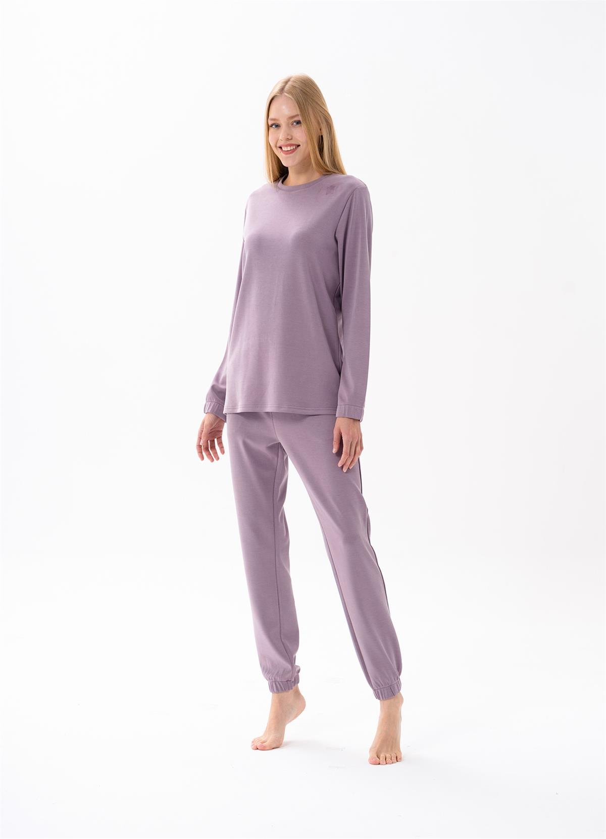 Kadın Lila Pijama Takımı 10176