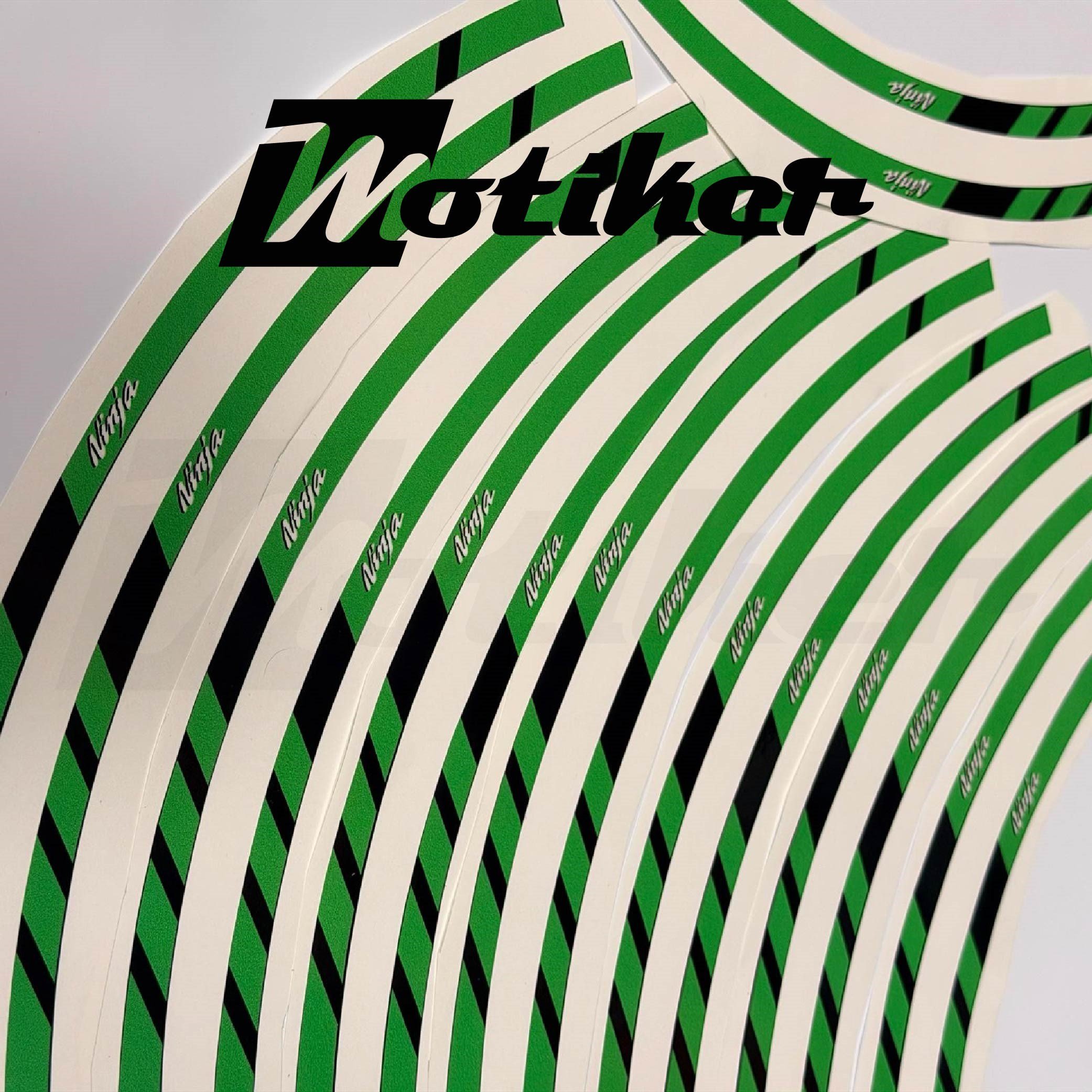 Kawasaki ZX-6R Mor Desenli Sticker Etiket Modeli