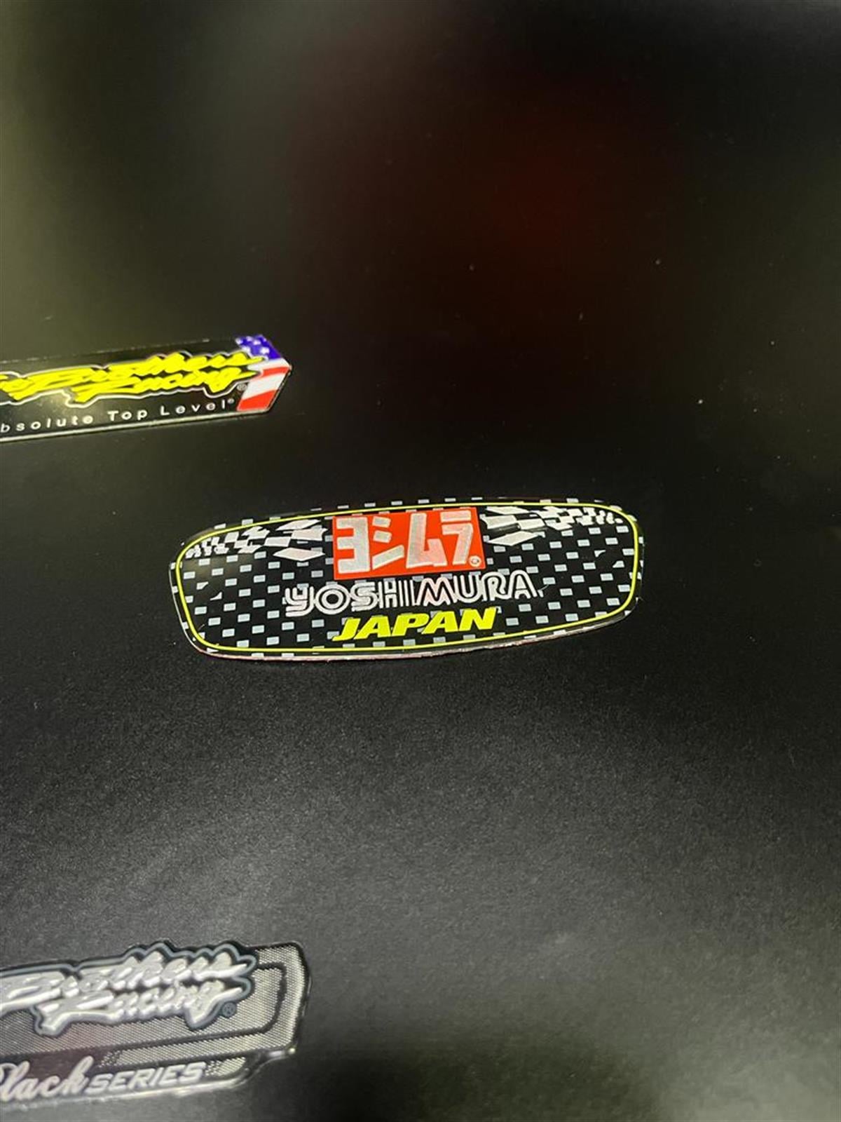 Yoshimura Japan Egzoz Stickeri Yanmaz Metal Sticker Etiket Model