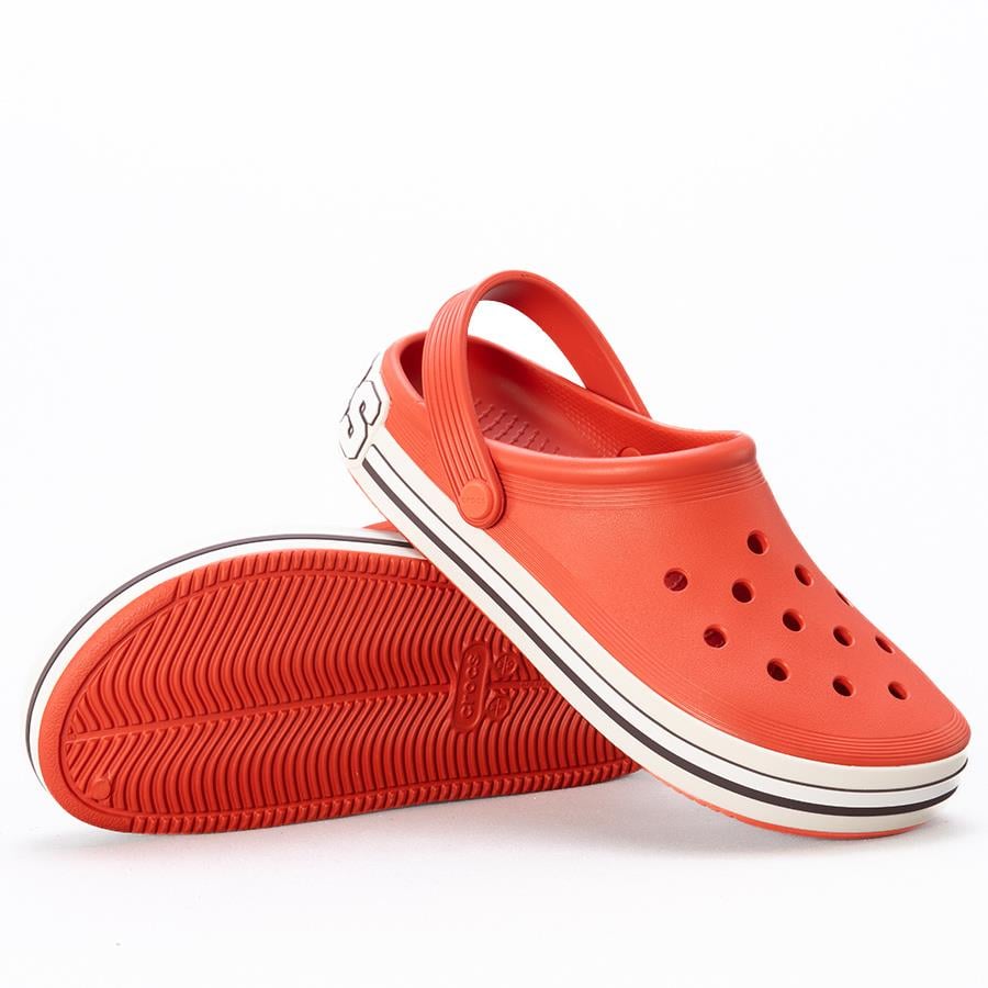 Crocs Off Court Logo Clog Tomato Unisex Terlik 209651-625