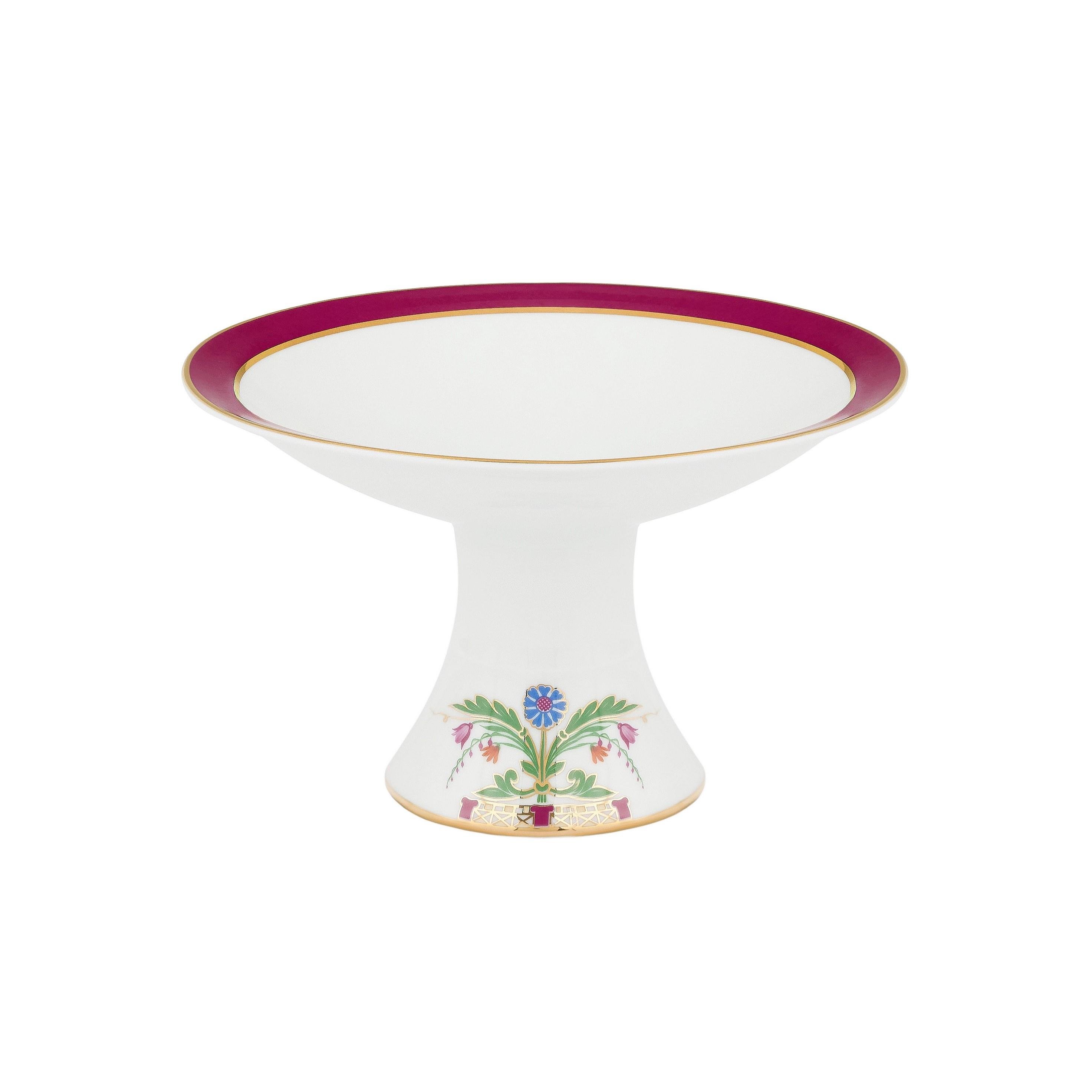 IMPERIAL PORCELAIN Ayaklı Meyvelik Küçük Zamoskvorechye