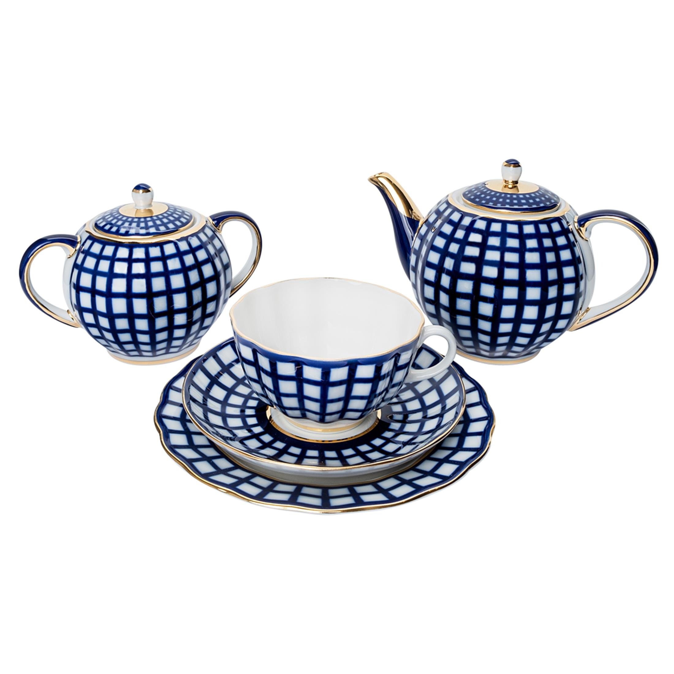 IMPERIAL PORCELAIN Tea Set 6 seater 20 Piece Quattro